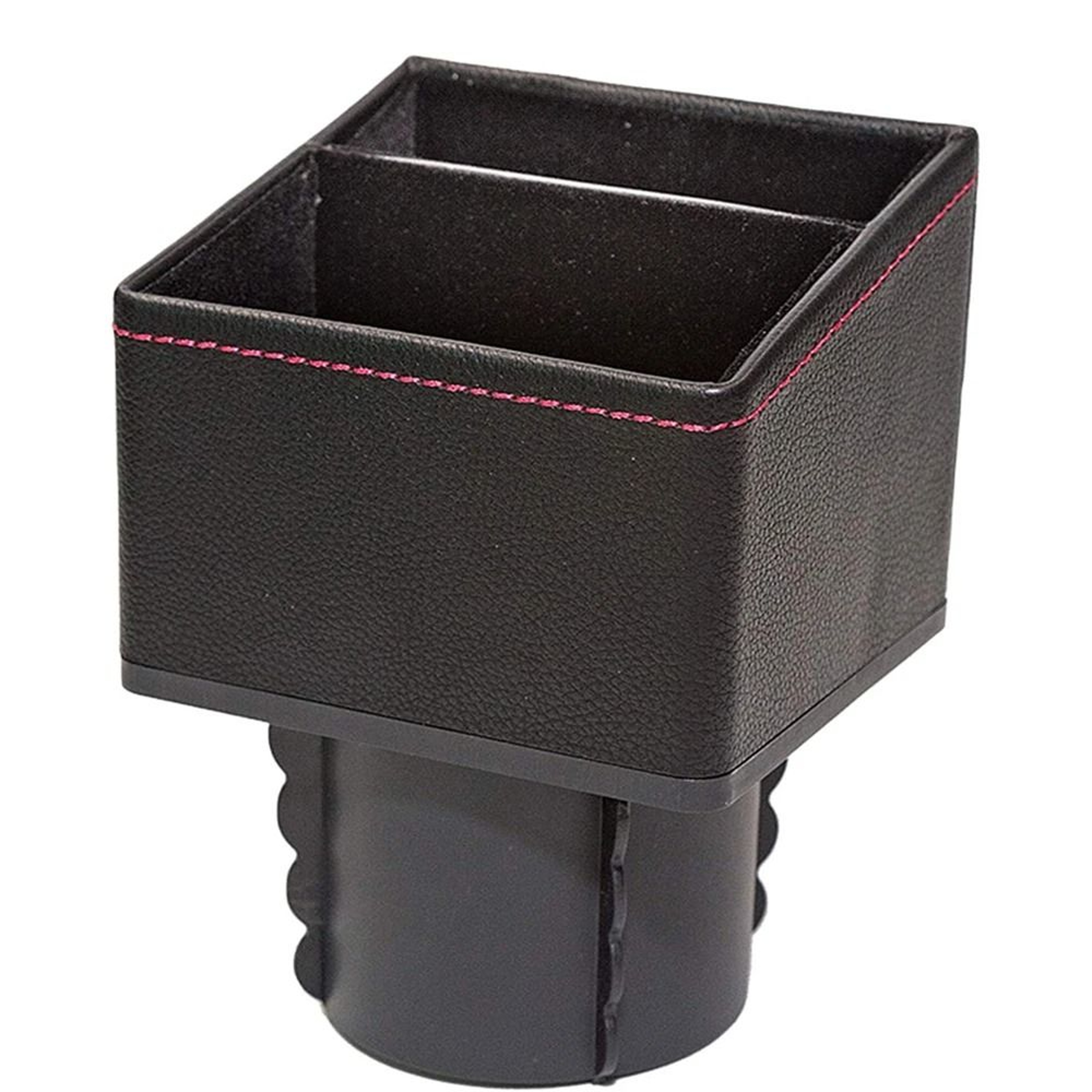 Premium PU Leather Cup Holder Organizer  Console Storage Box 5