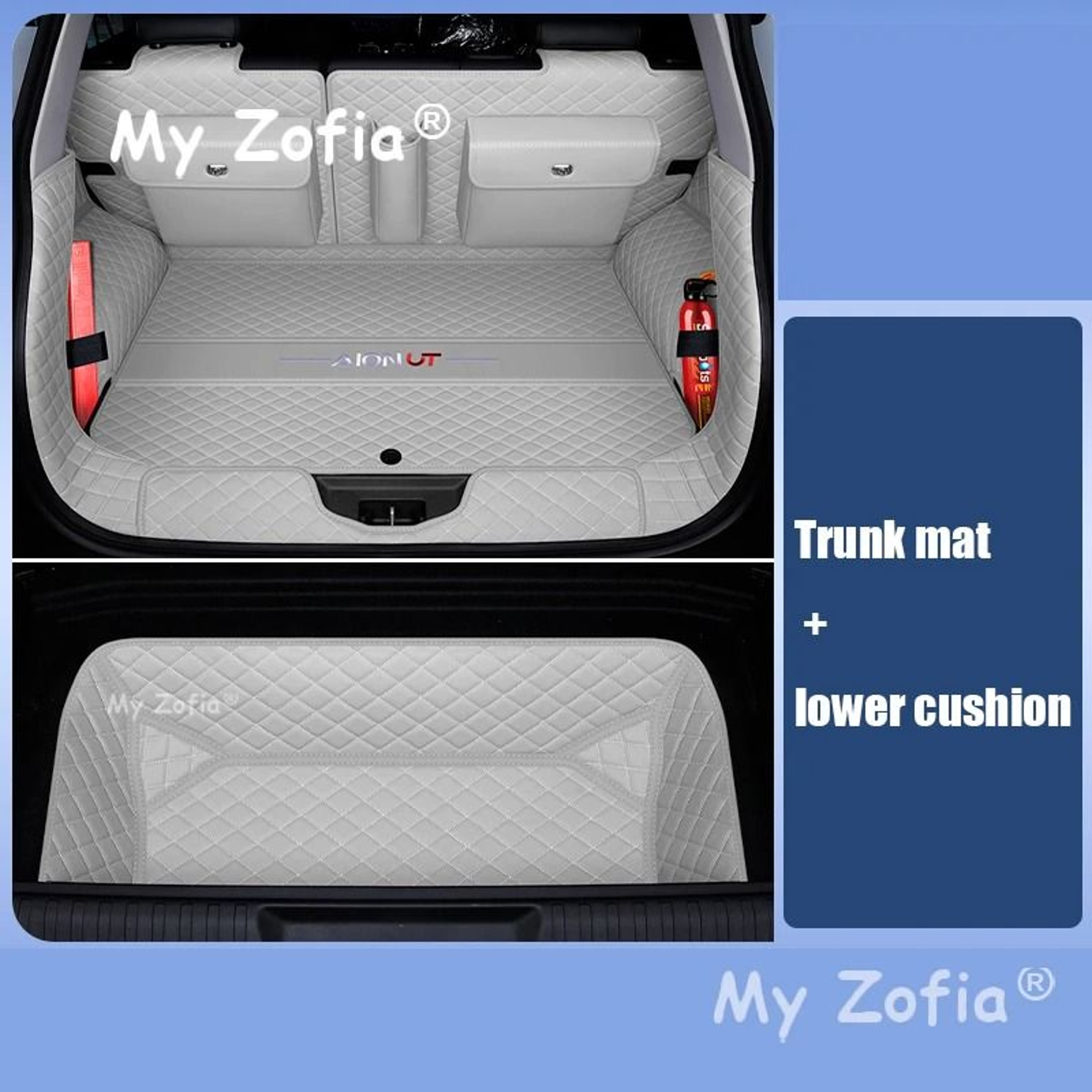 GAC AION UT 20252026 Premium Tailored Leather Trunk Protector 15