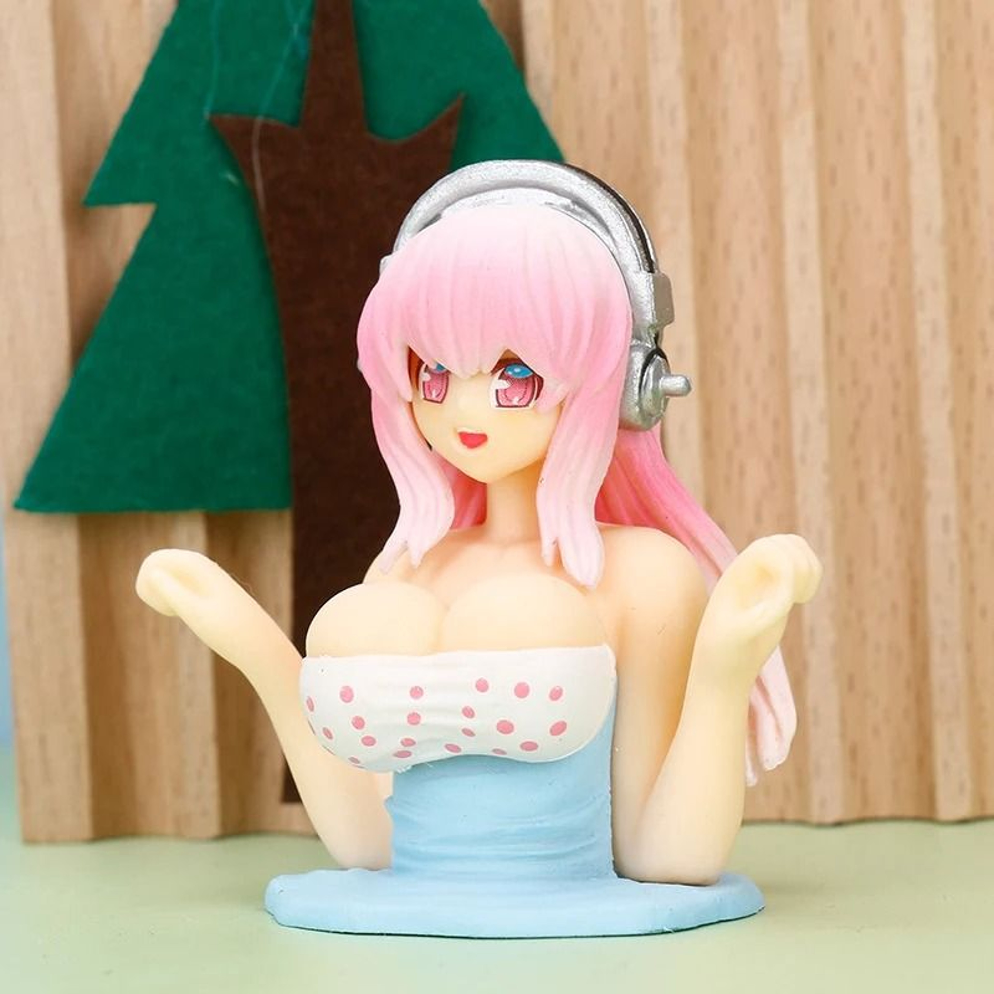 MotionActivated Anime Doll Dashboard Ornament 1