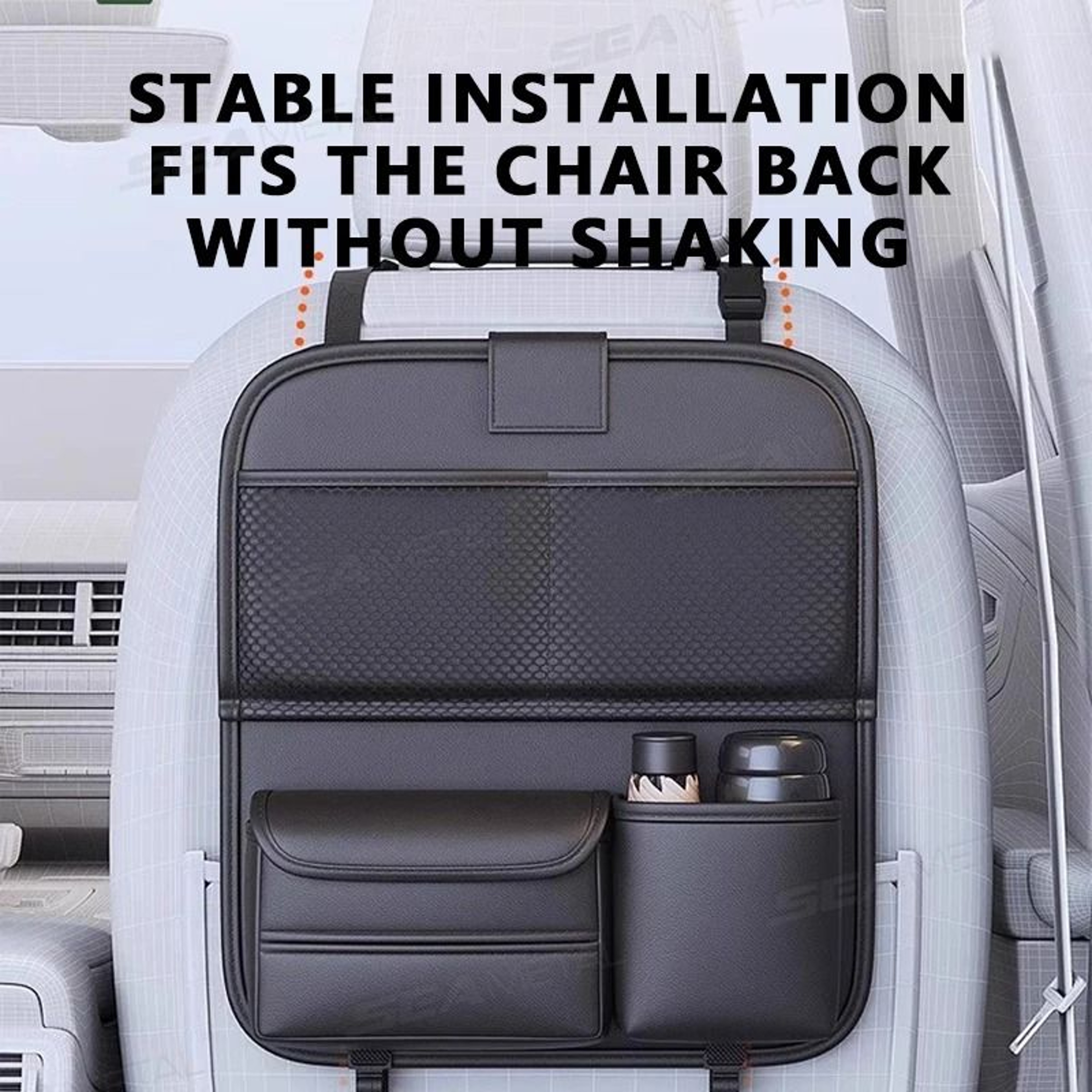 SEAMETAL Premium MultiFunction Car Seat Back Organizer  Dining Tray 2