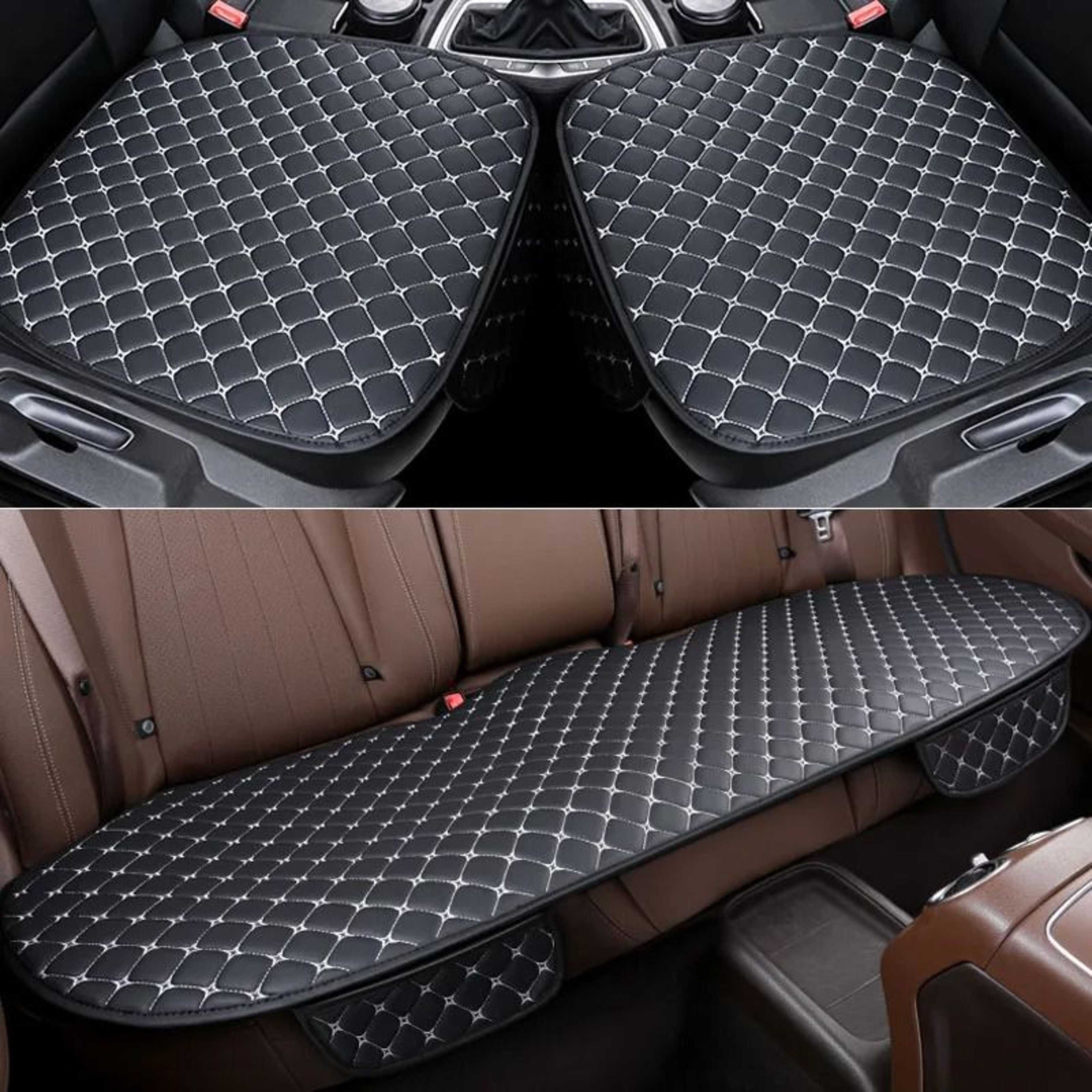 SEAMETAL Universal PU Leather FourSeasons Seat Protector 14