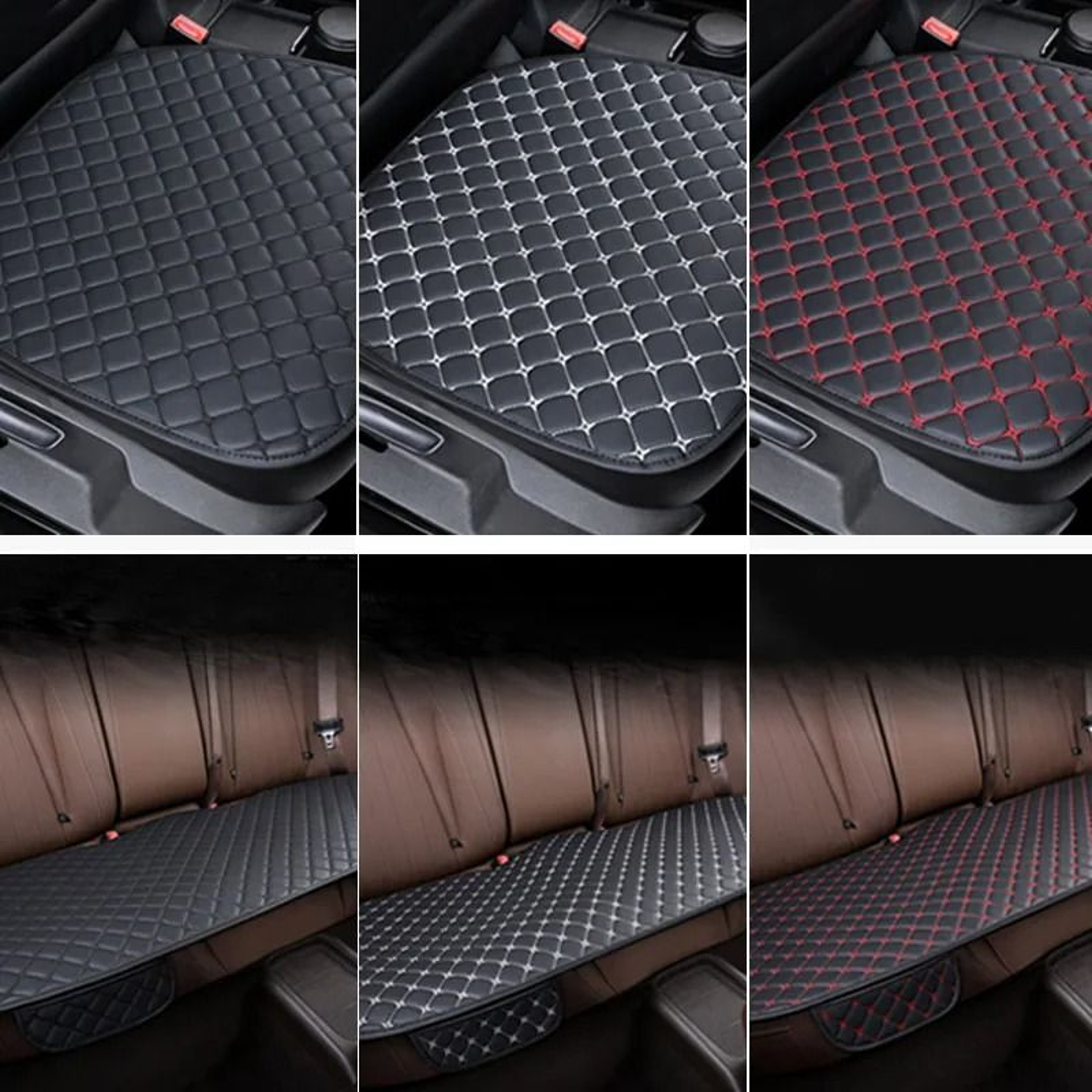SEAMETAL Universal PU Leather FourSeasons Seat Protector 5