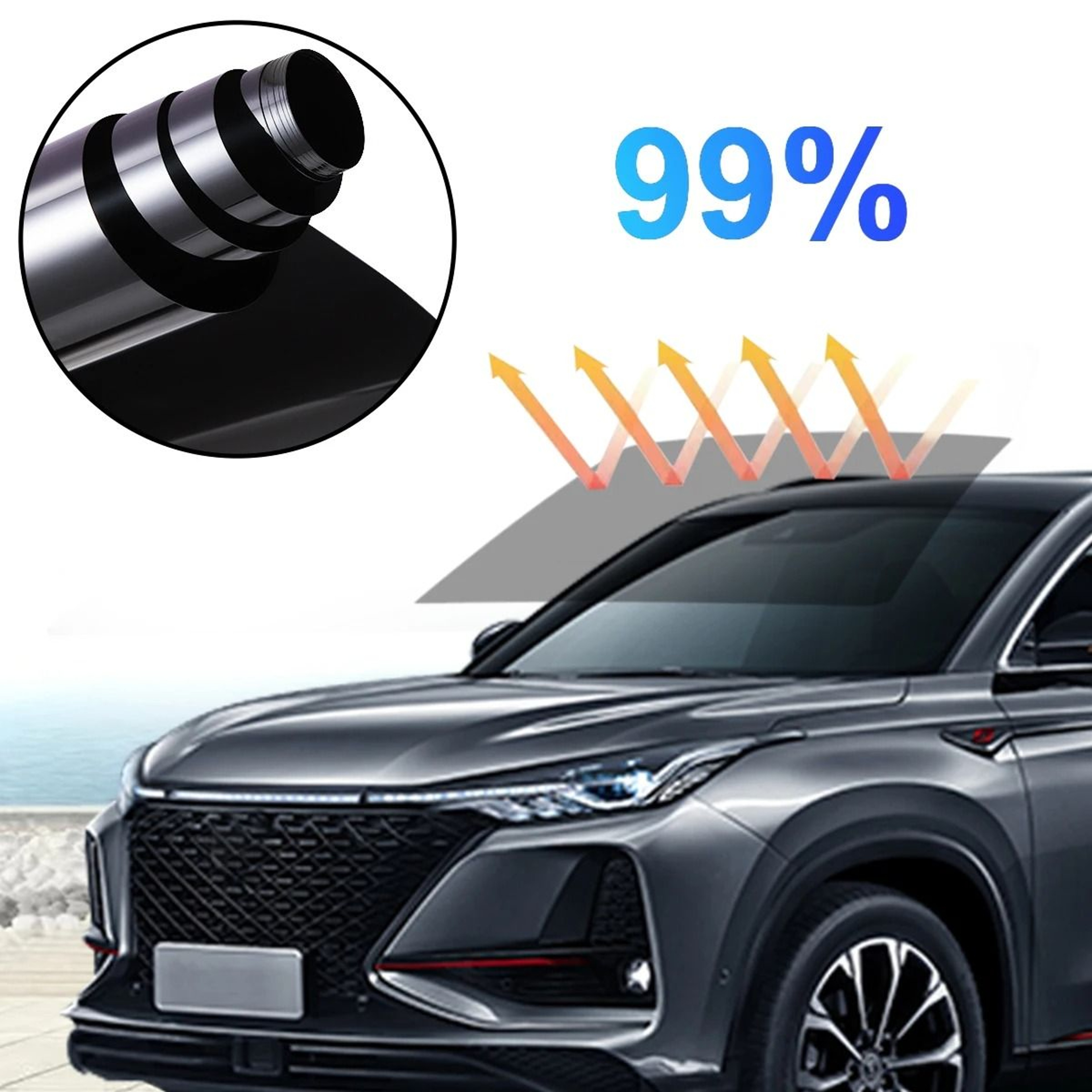 Professional HighPerformance UV Heat Reflective Window Tint Film 3