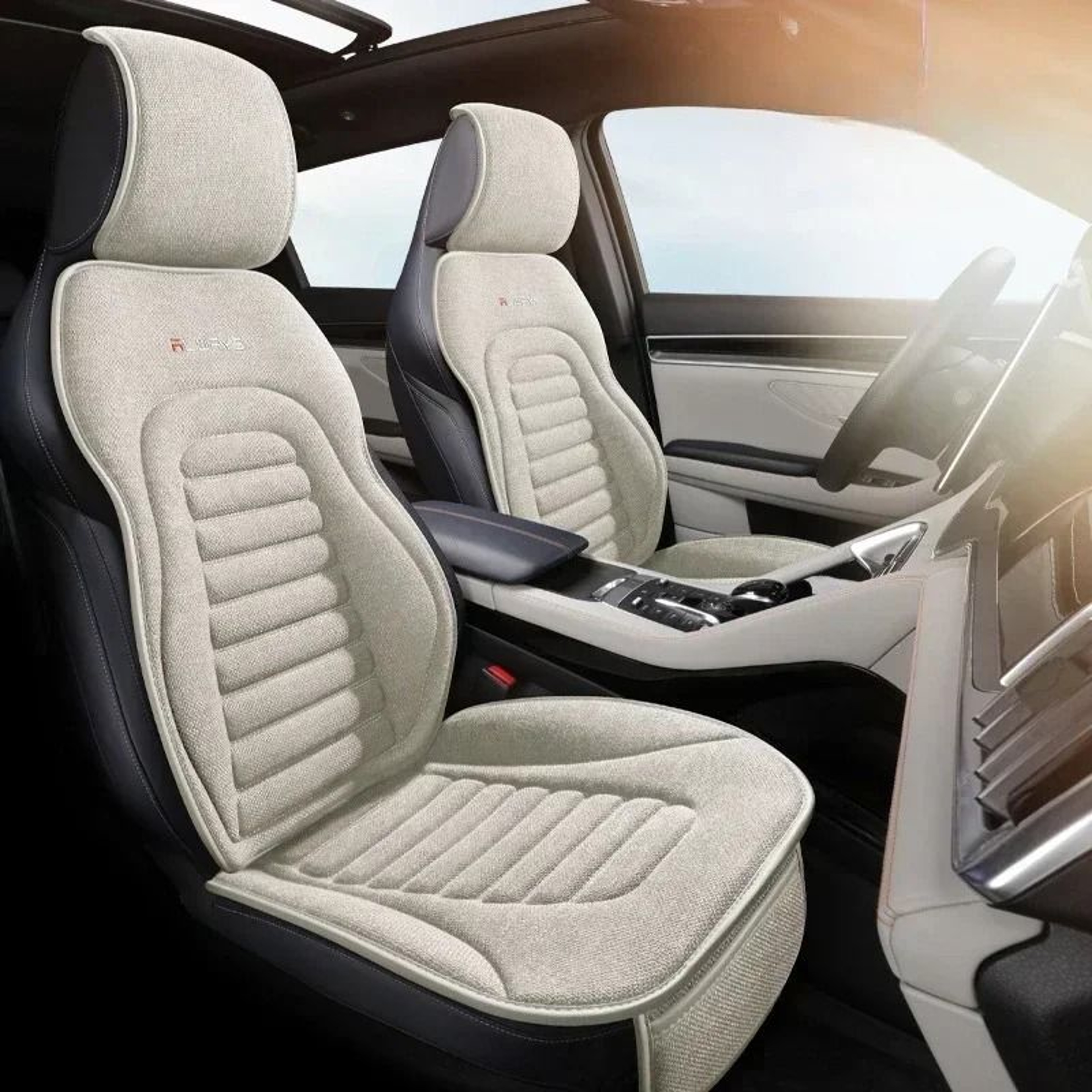 Universal Premium Linen FourSeason Car Seat Protection System 1