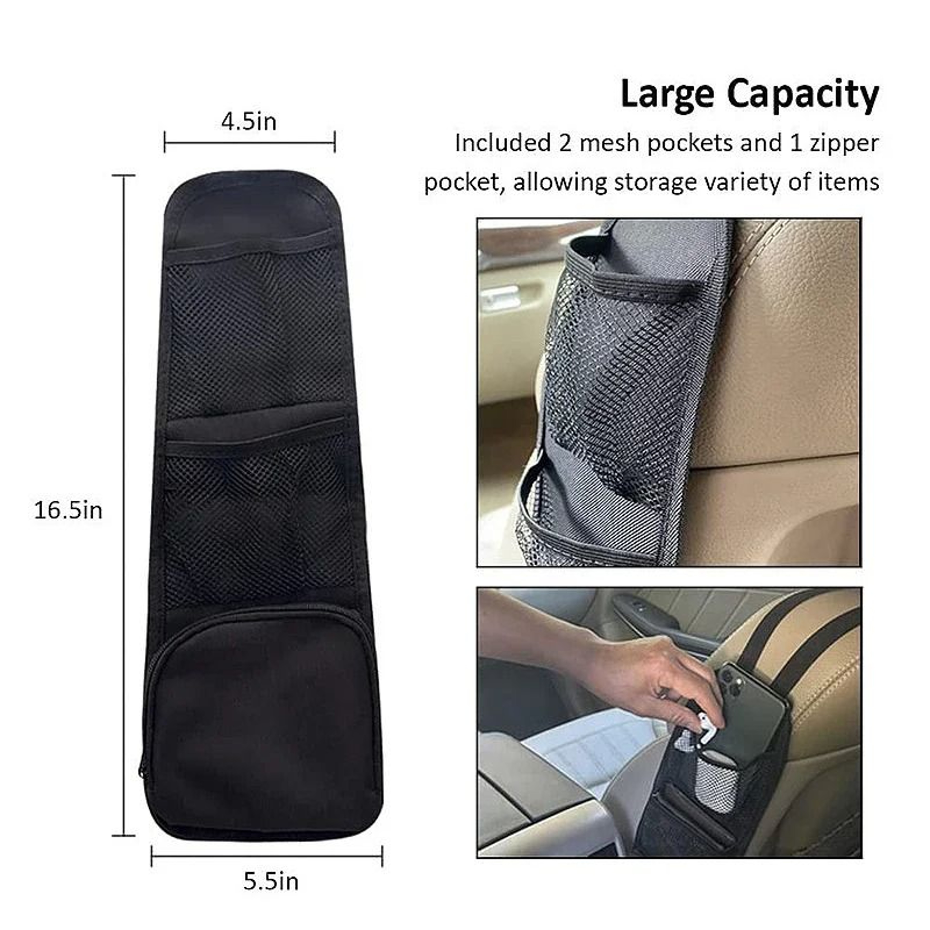 Universal MultiPocket Seat Side Storage Hanging Bag 4