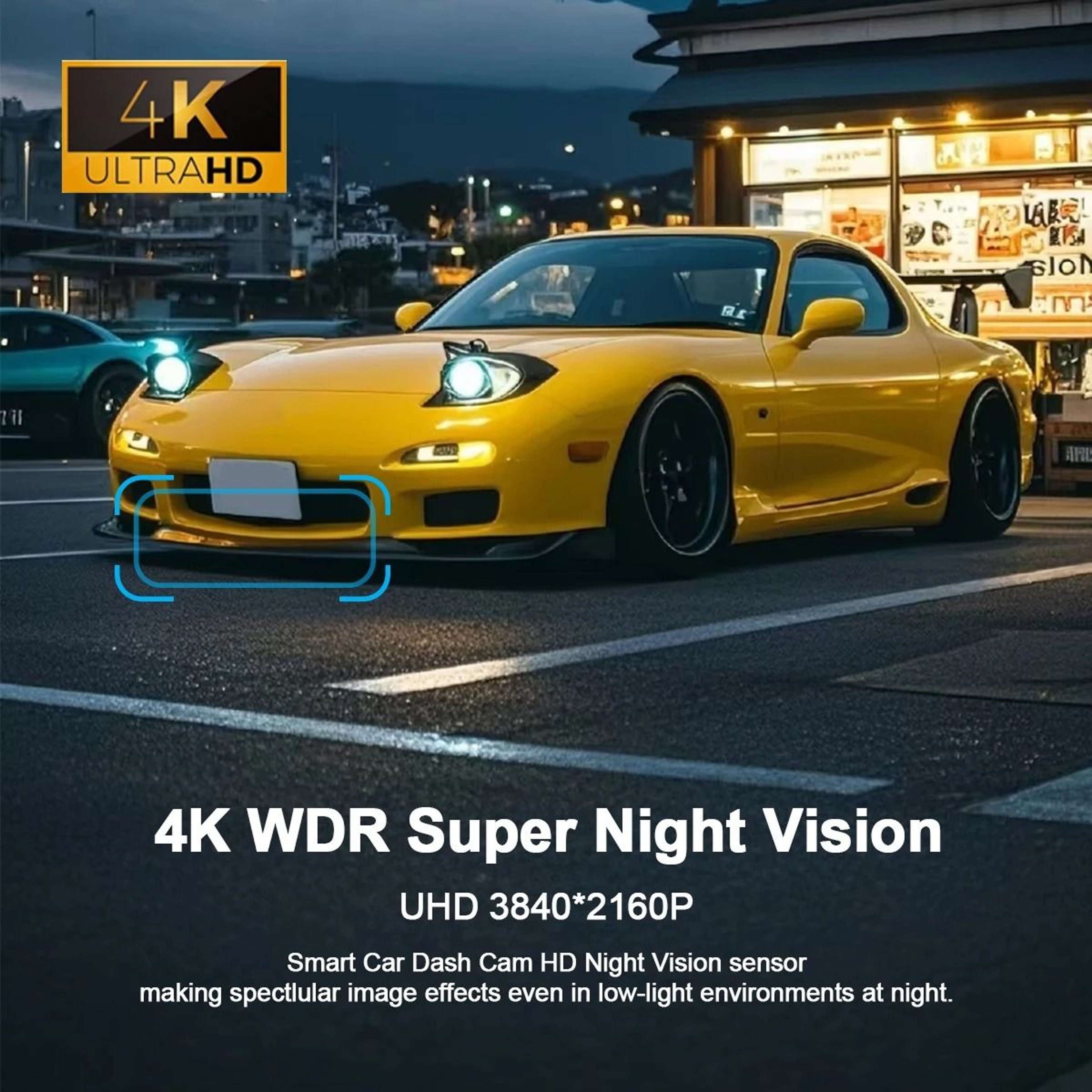 UltraHD 4K WiFi Mini Stealth Dash Cam 3