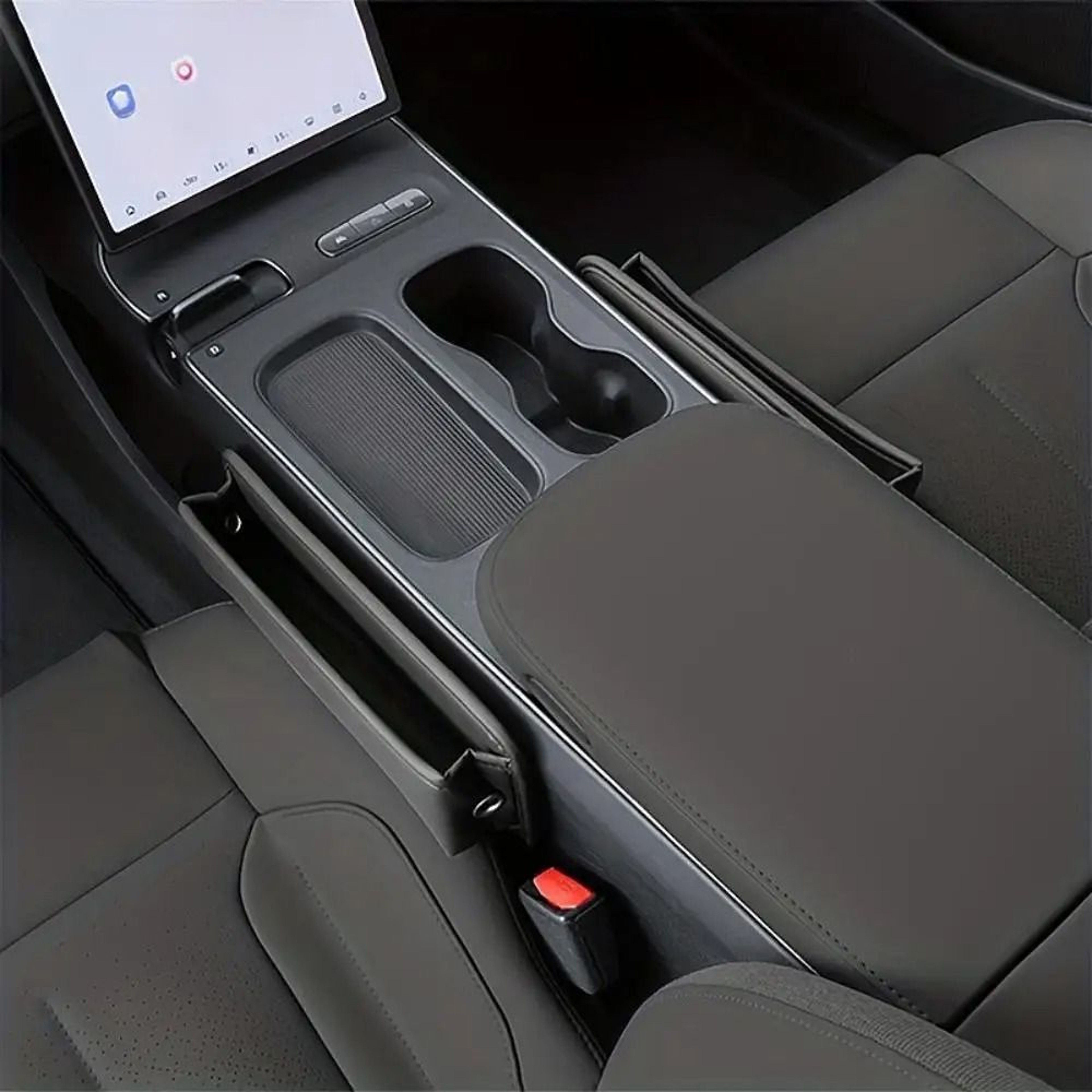 Executive Leather Seat Gap Organizer  Console Storage Box 3