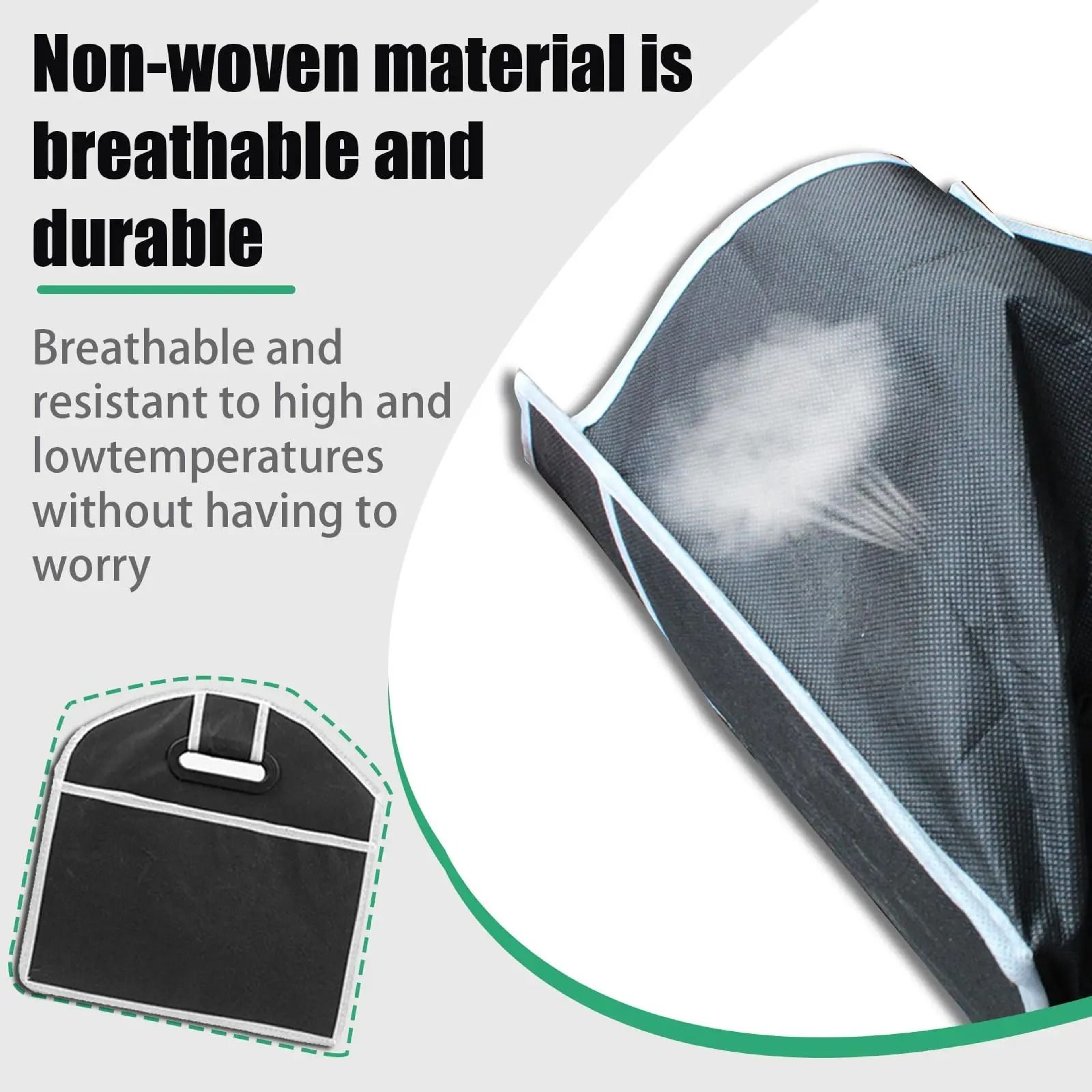 Universal 3Compartment Foldable Waterproof Trunk Organizer 4