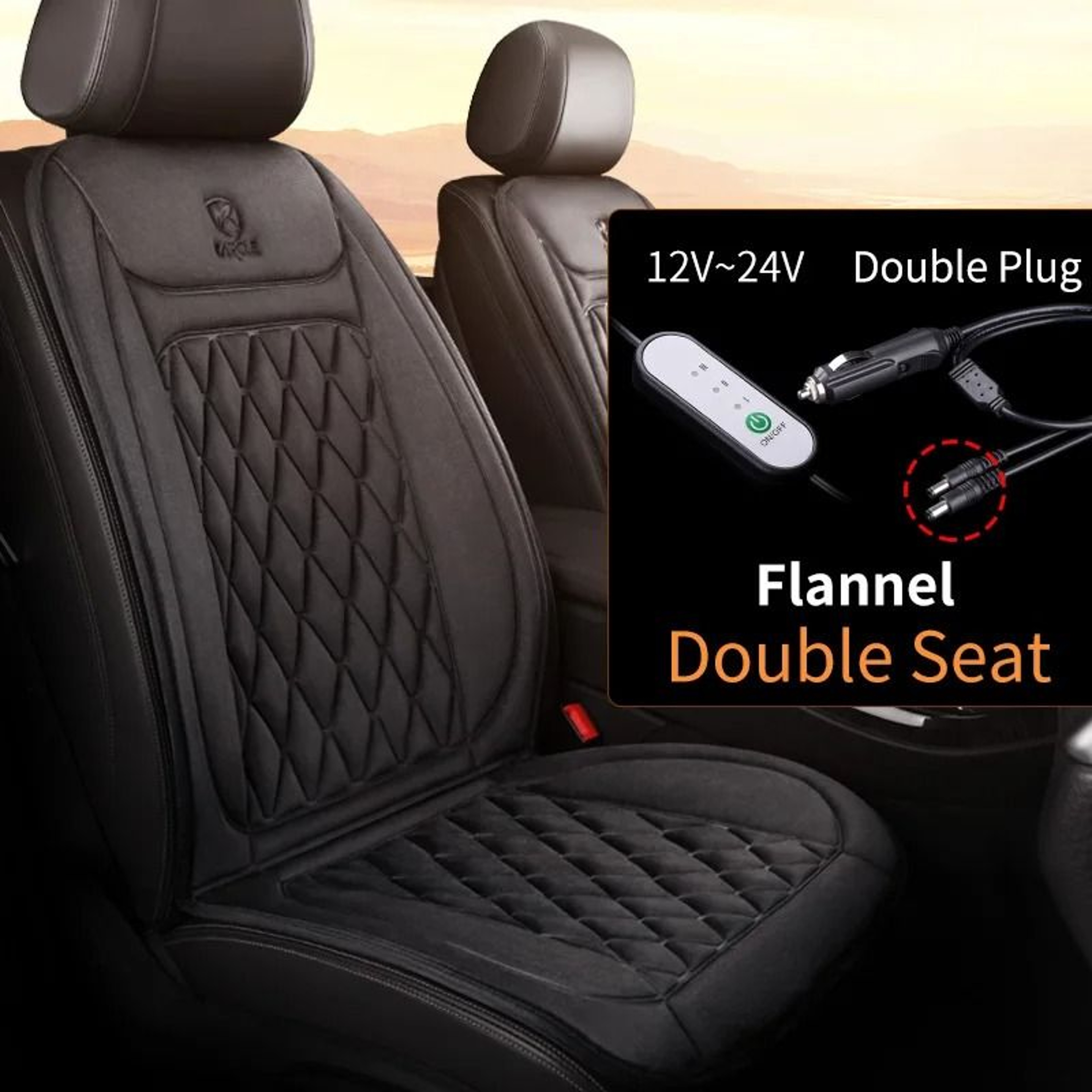 Luxury RapidHeating Winter Seat Cover  Thermal Protector 15