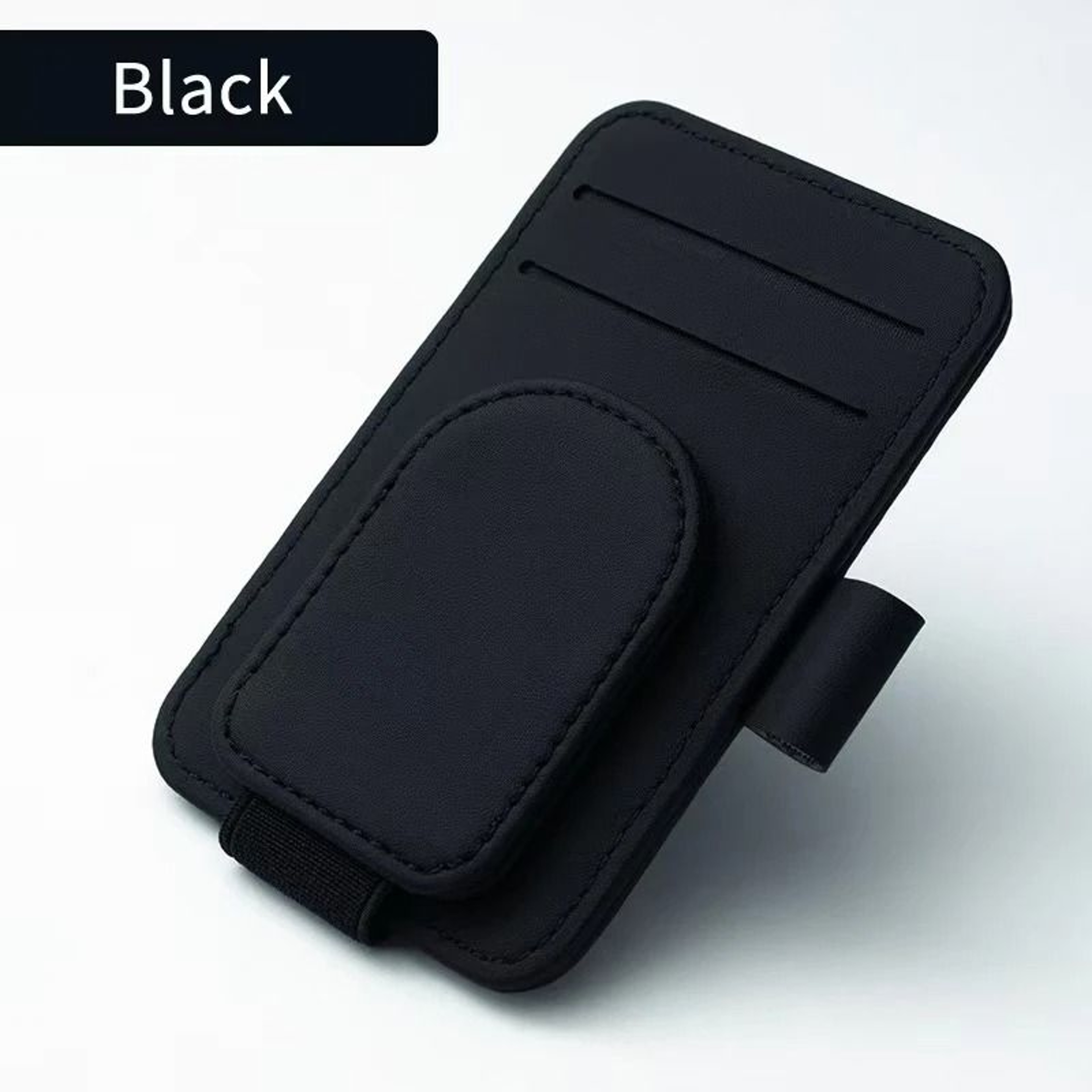 Slimline Executive Leather Sun Visor Organizer 7