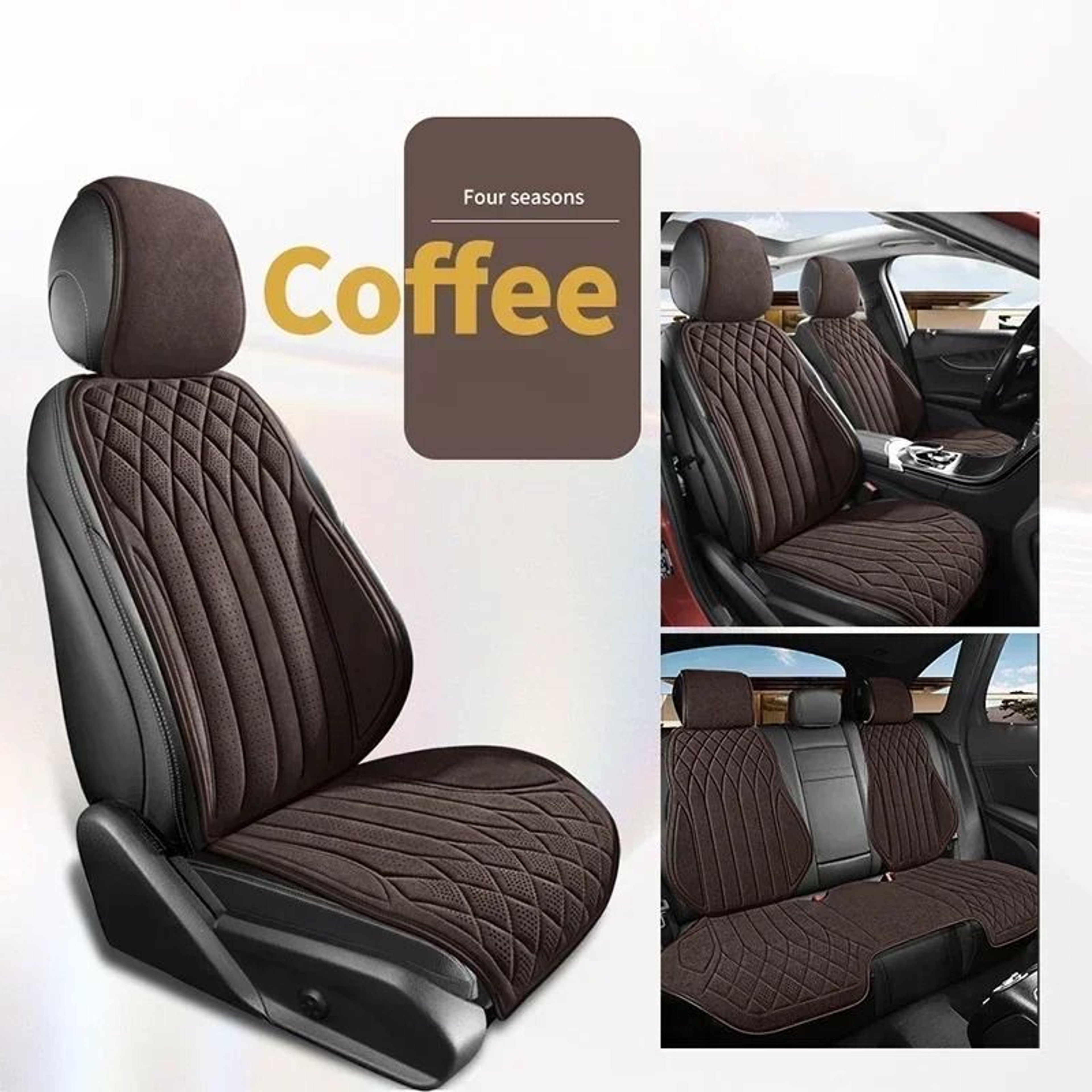 ProBreathable Luxury Perforated Linen Universal Seat Cover System 14