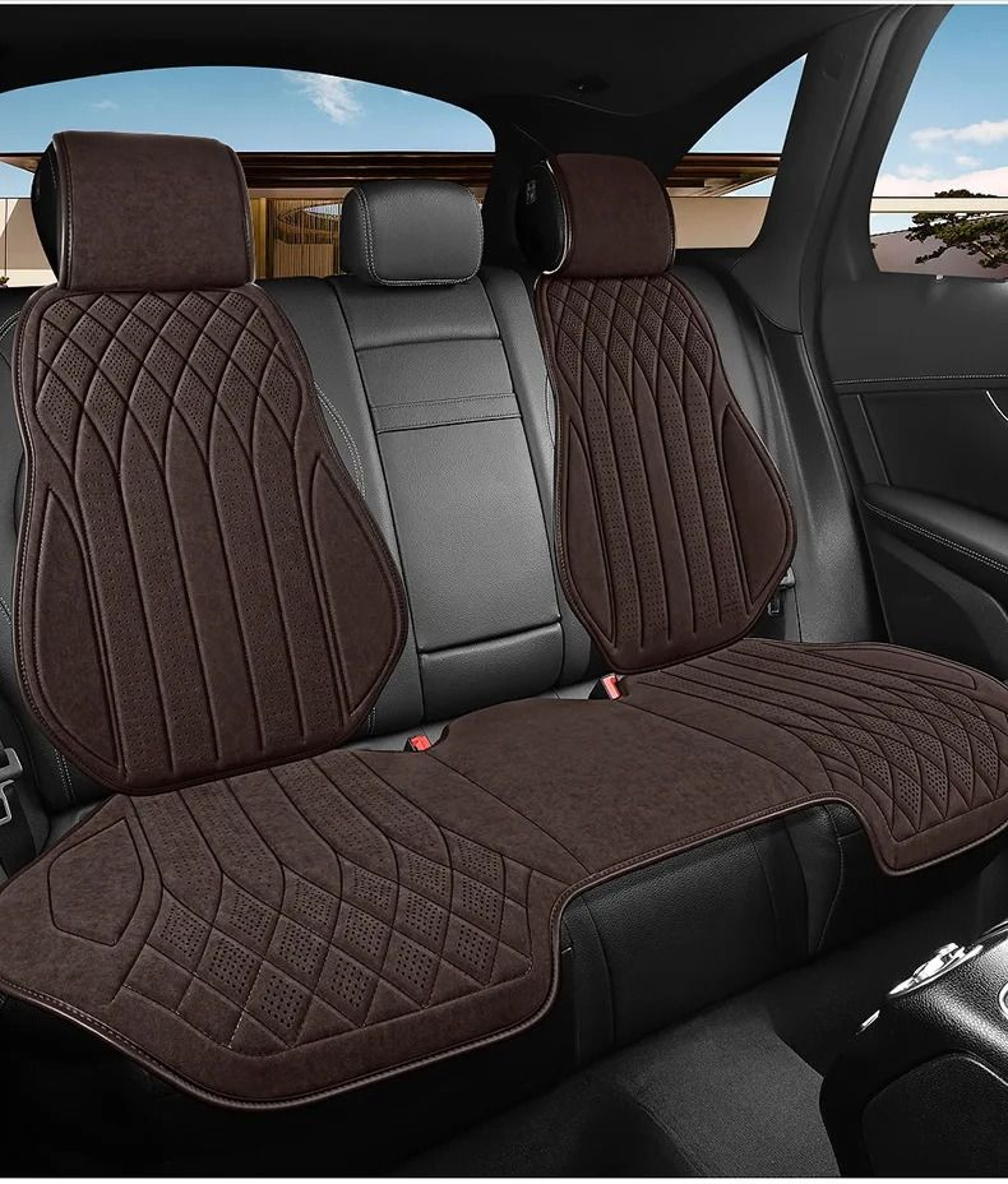ProBreathable Luxury Perforated Linen Universal Seat Cover System 16