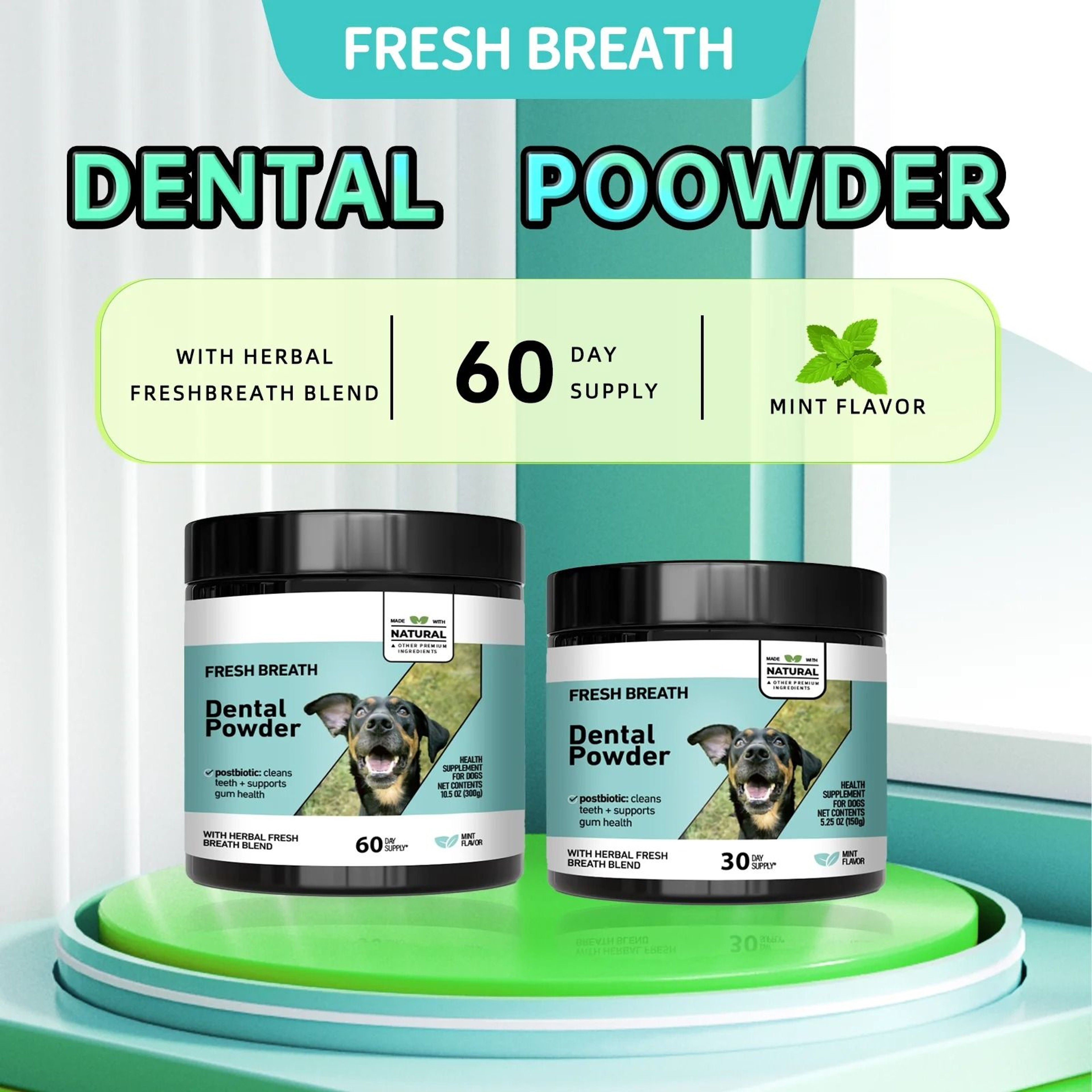 Mint Herbal Pet Teeth Powder 2