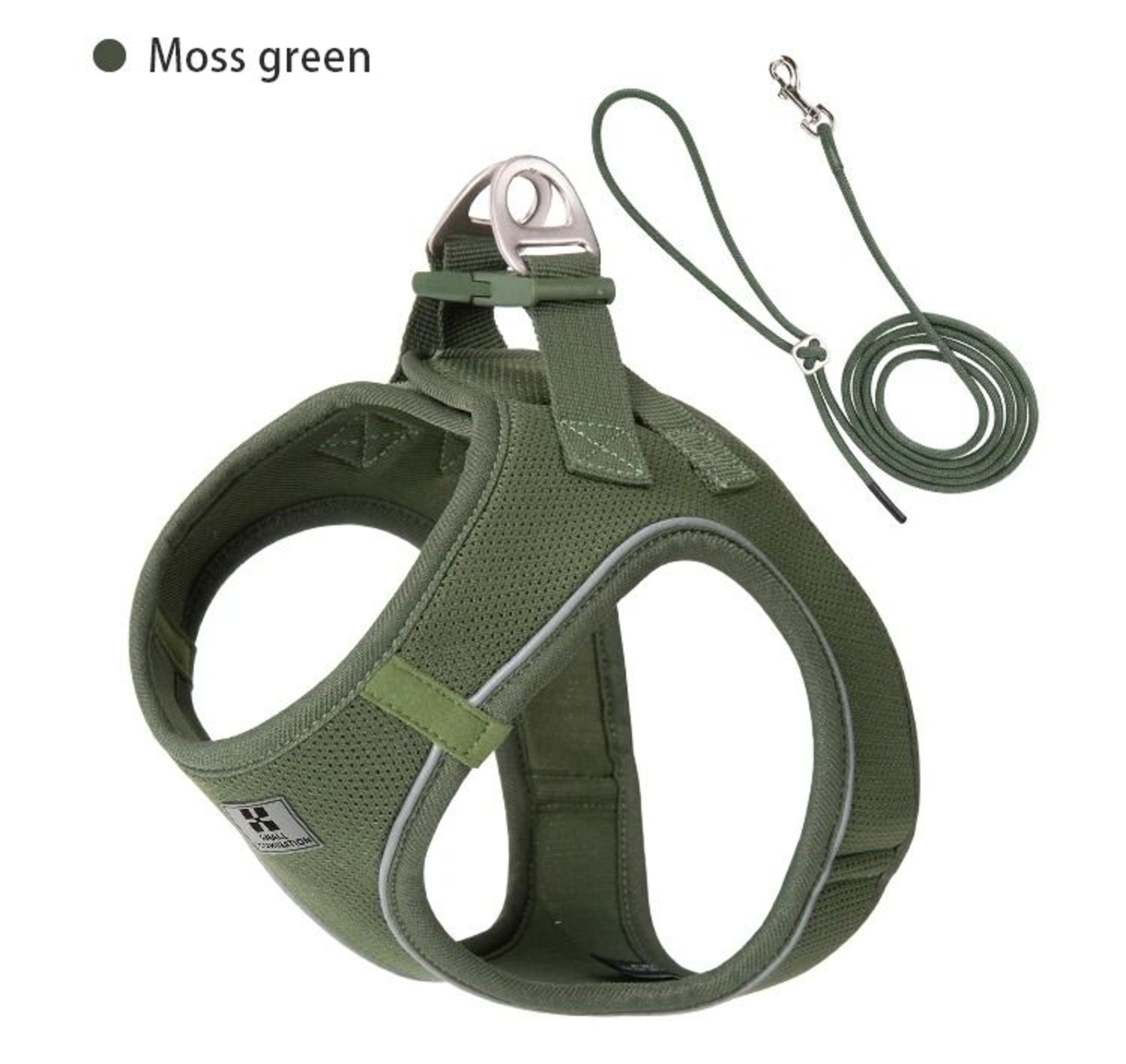 Reflective Adjustable Mesh Pet Harness And Leash Set 9