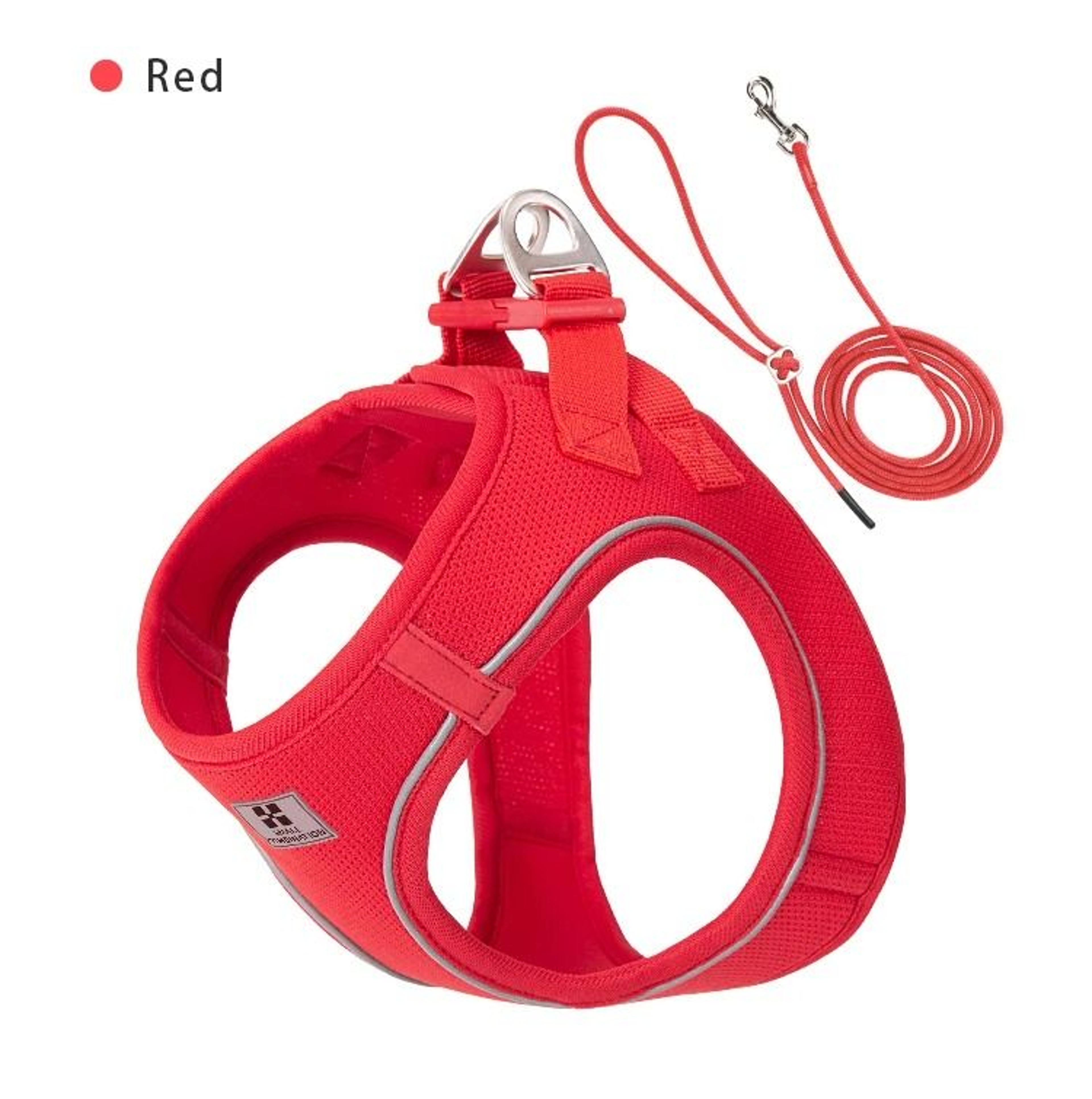 Reflective Adjustable Mesh Pet Harness And Leash Set 10