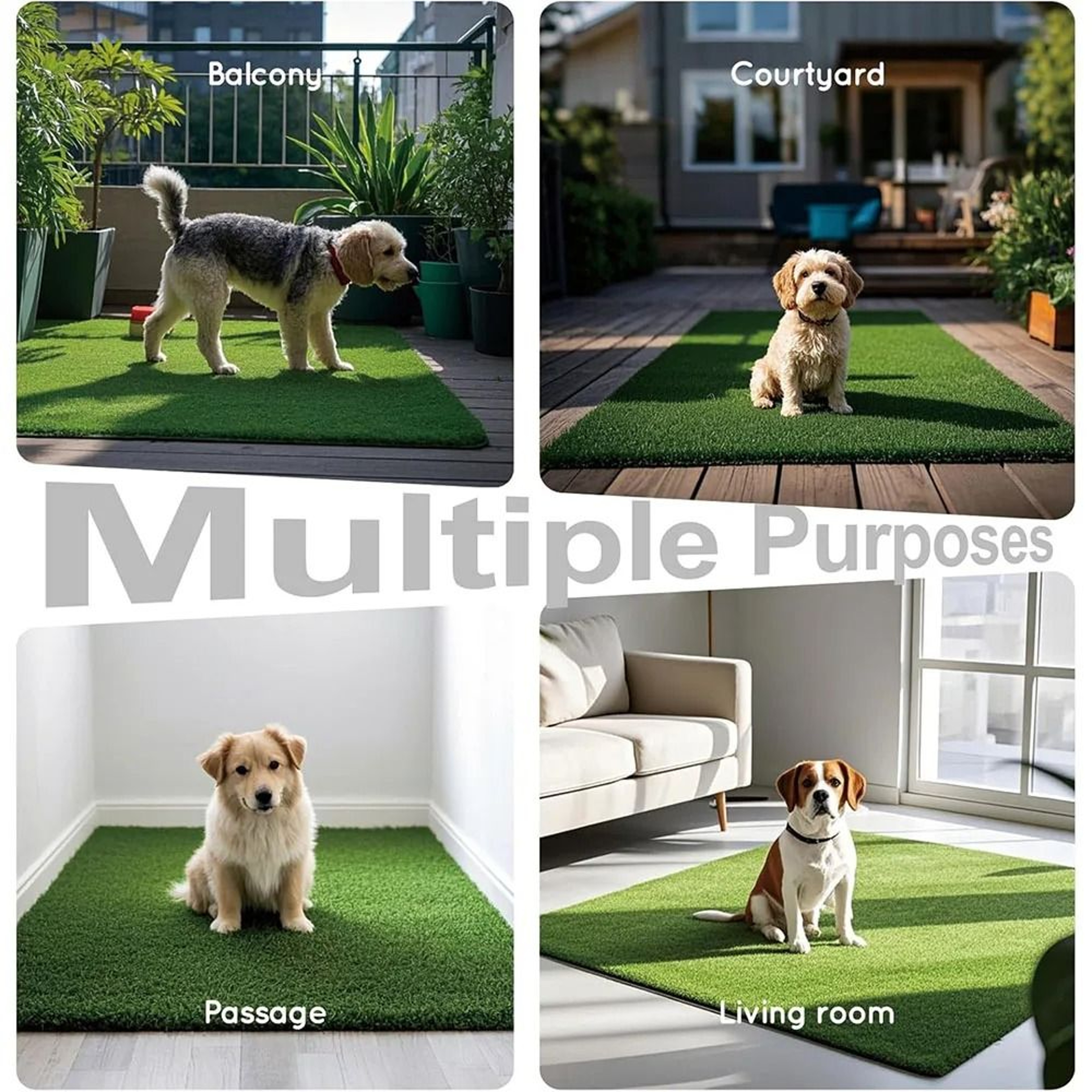 Reusable Artificial Grass Dog Training Mat 3