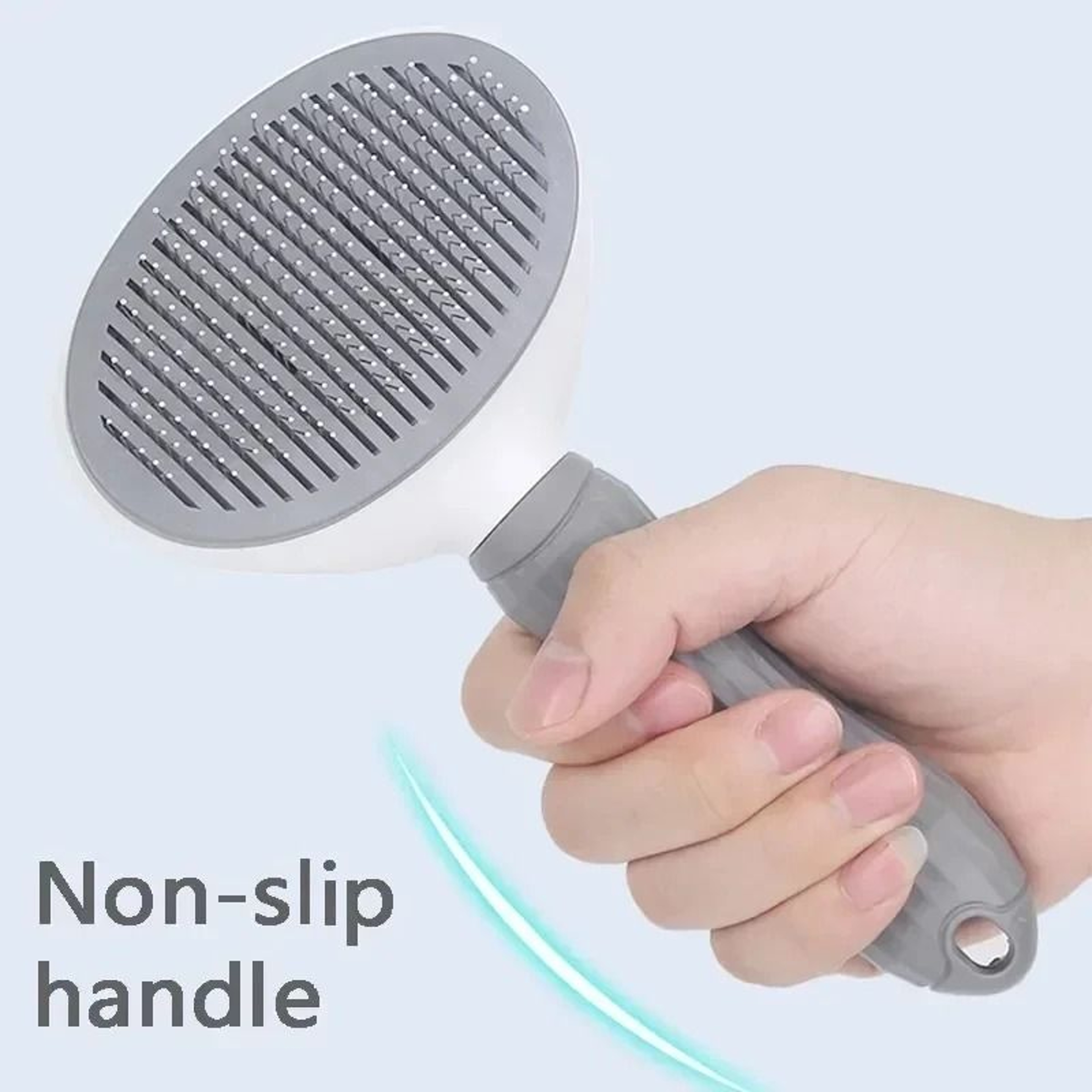 SelfCleaning Stainless Steel Pet Grooming Slicker Brush 2