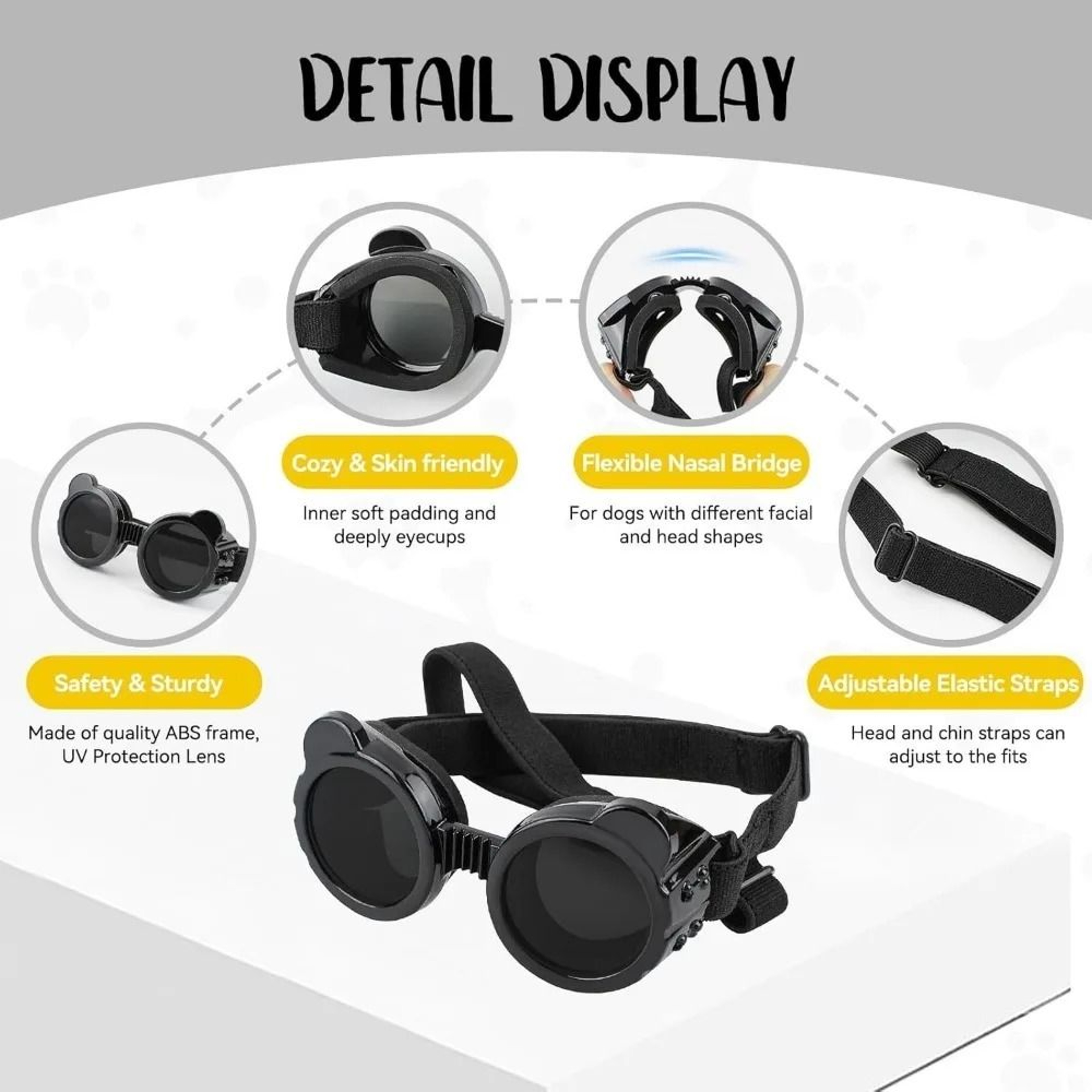 UV Protection Windproof Pet Sunglasses 3