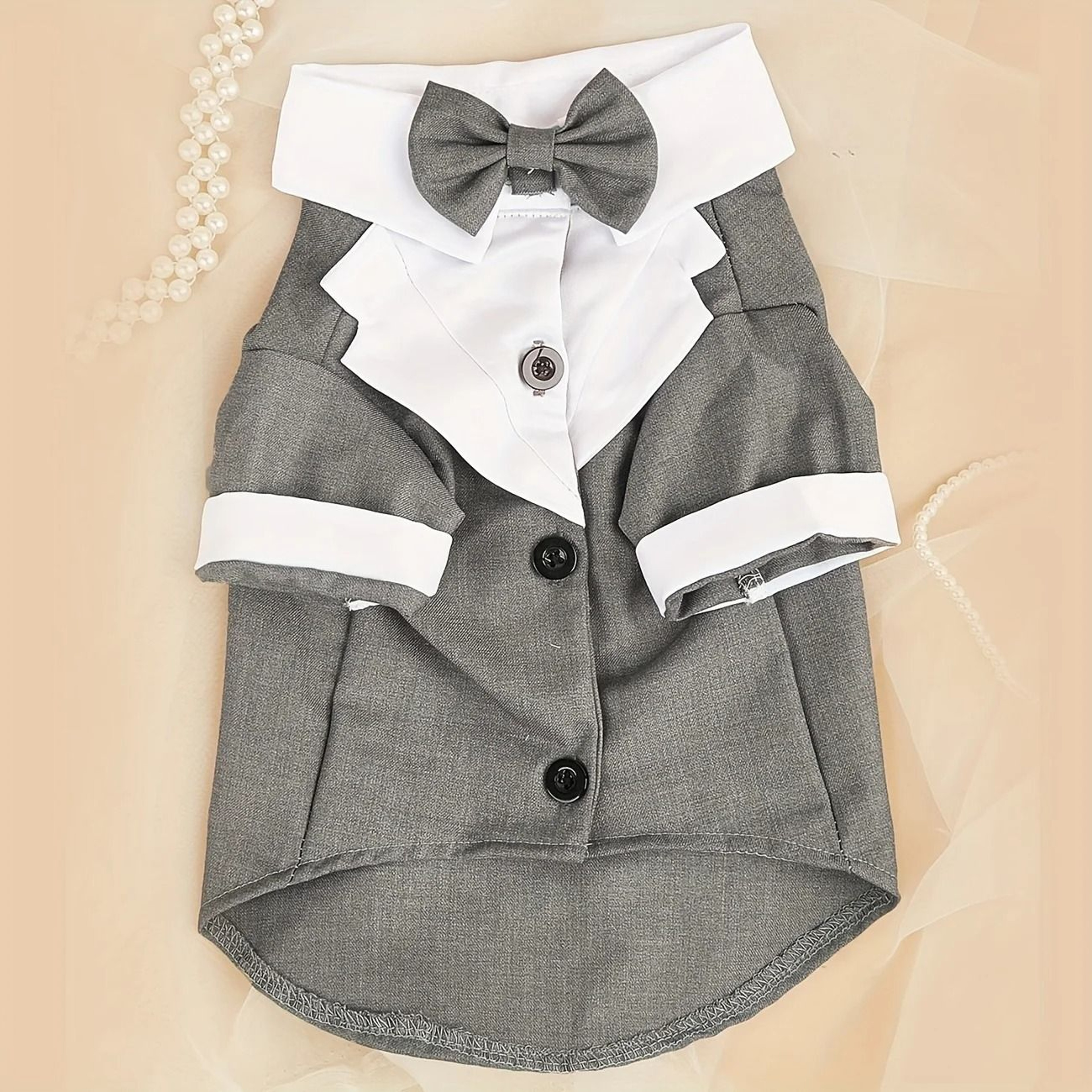 Formal Pet Wedding Suit With Bow Tie 7