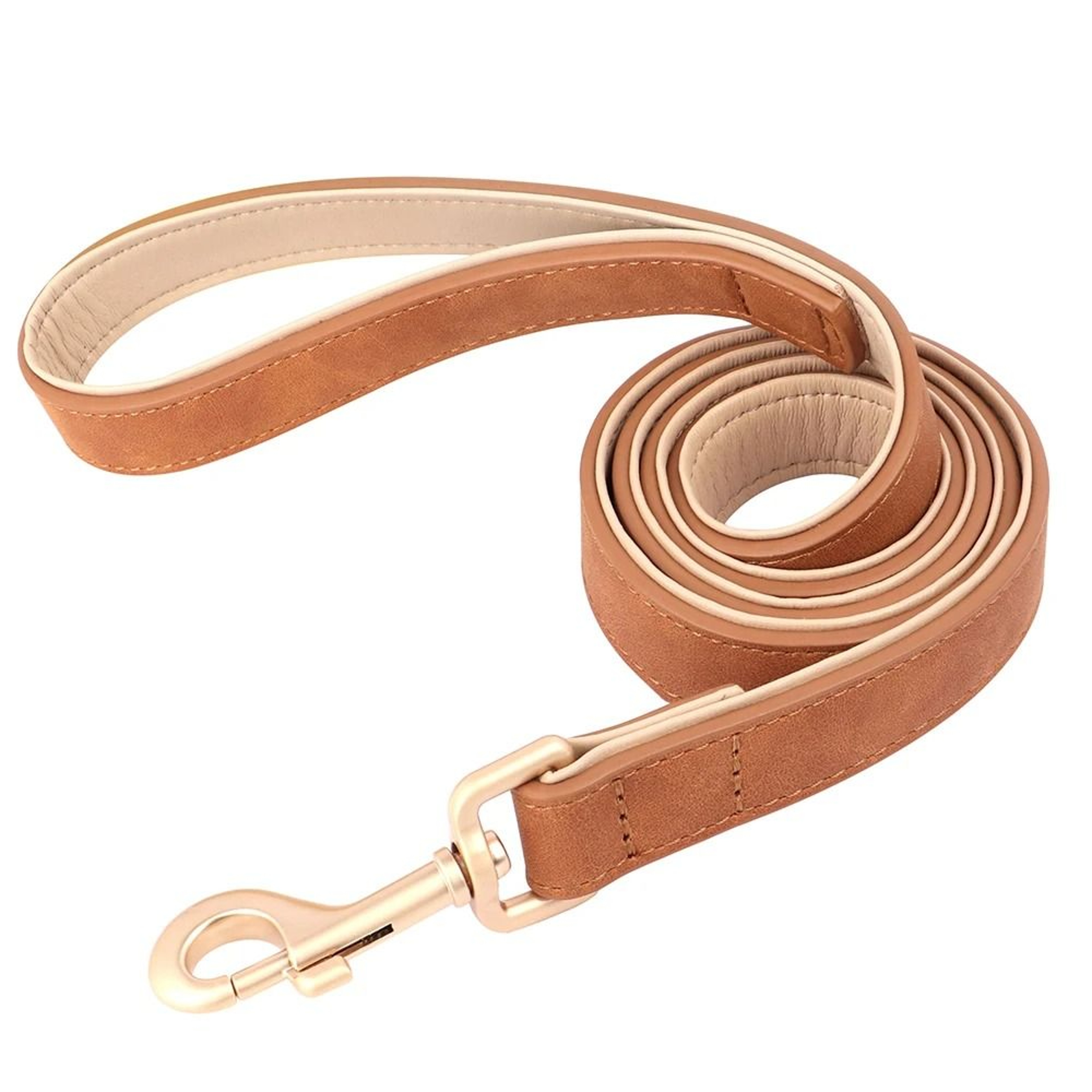 Soft Padded PU Leather Collar  Leash Set 20