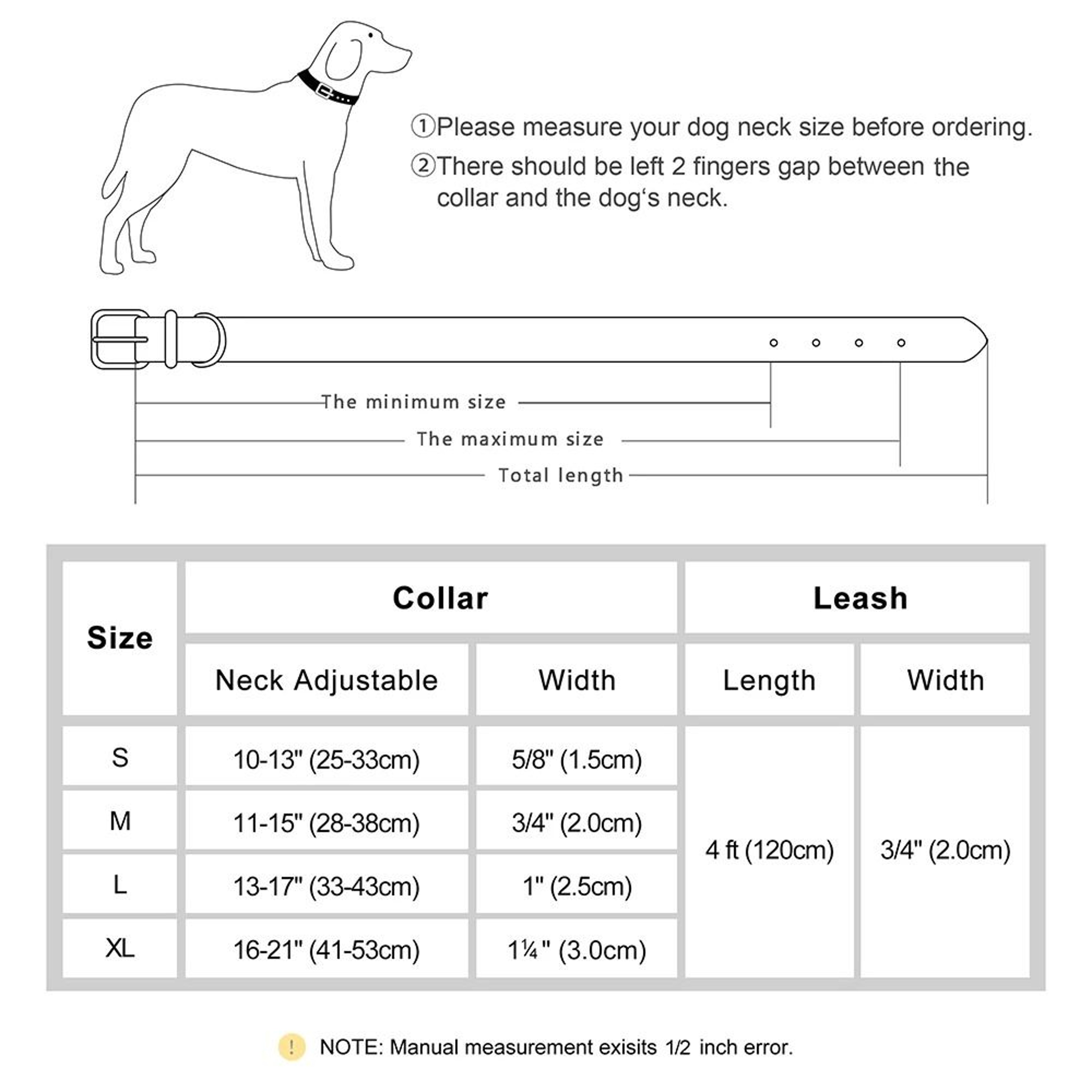 Soft Padded PU Leather Collar & Leash Set – view 22