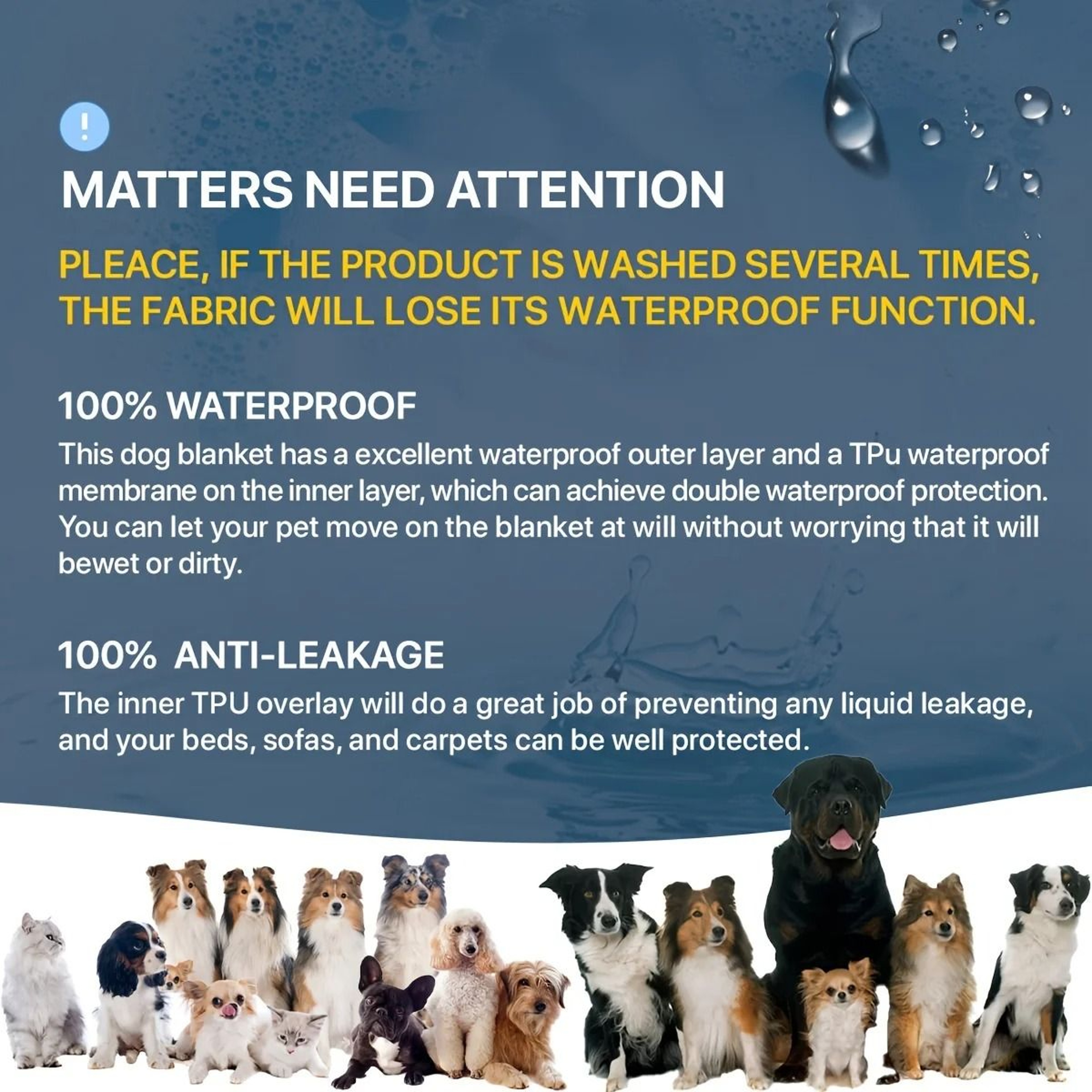 DoubleSided Waterproof Furniture Protector  Pet Blanket 1