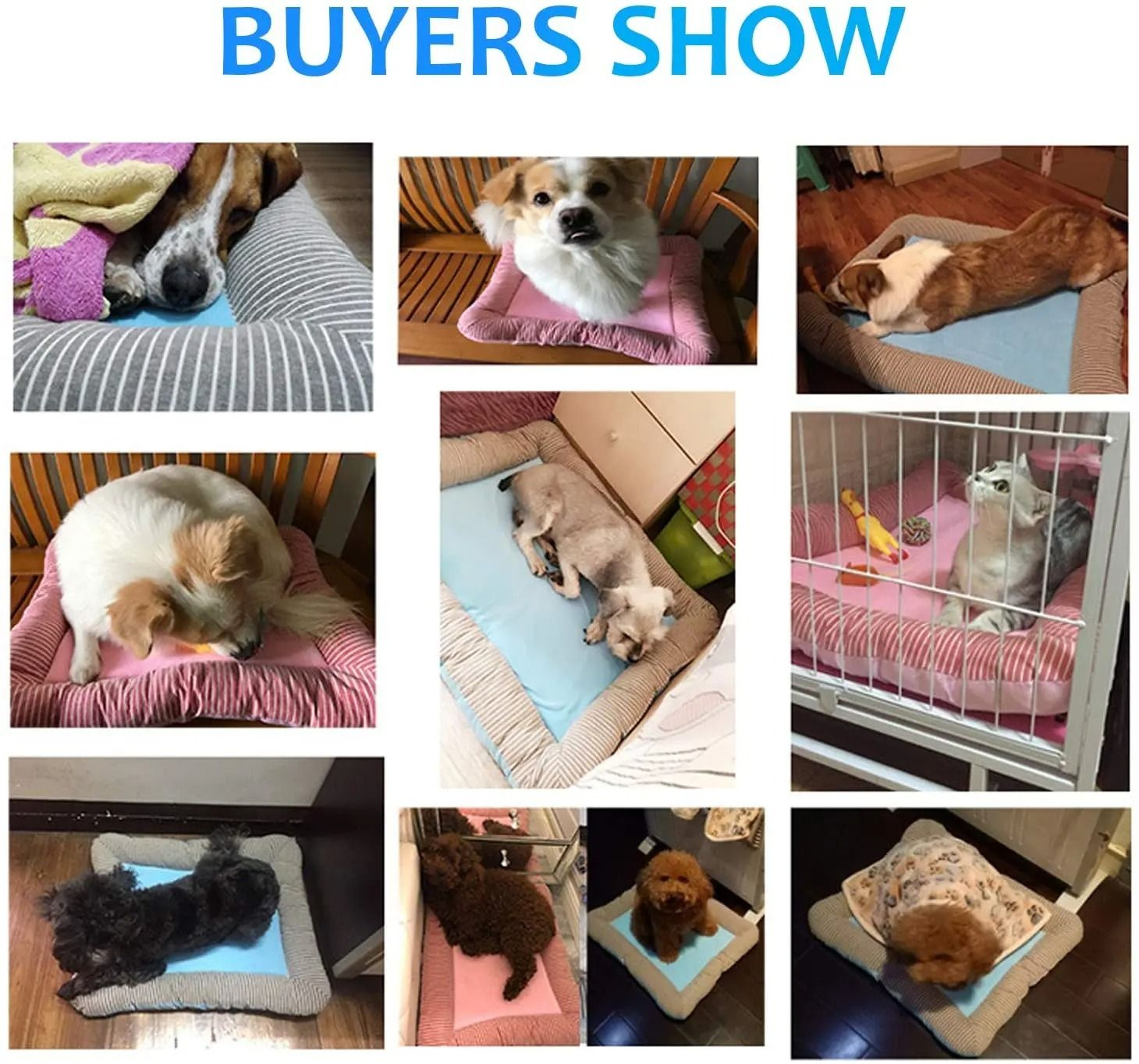 Breathable Ice Silk Cooling Pad For Dogs  Cats 4