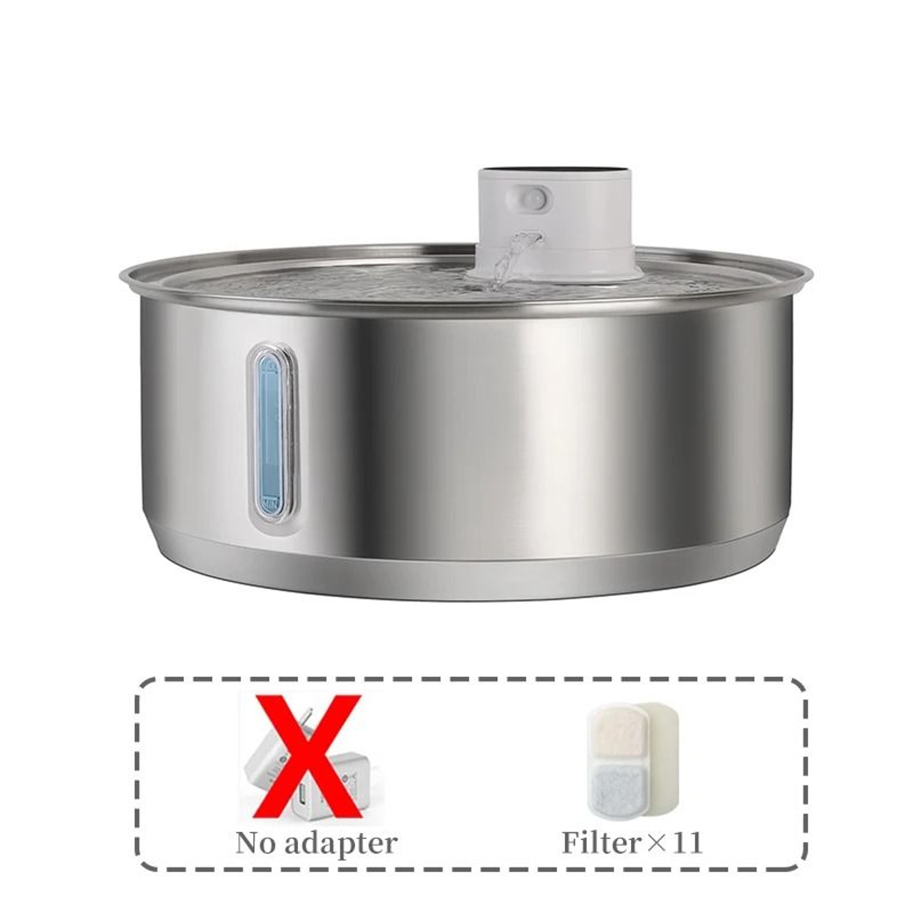 8L UltraLarge Stainless Steel Smart Water Fountain 6