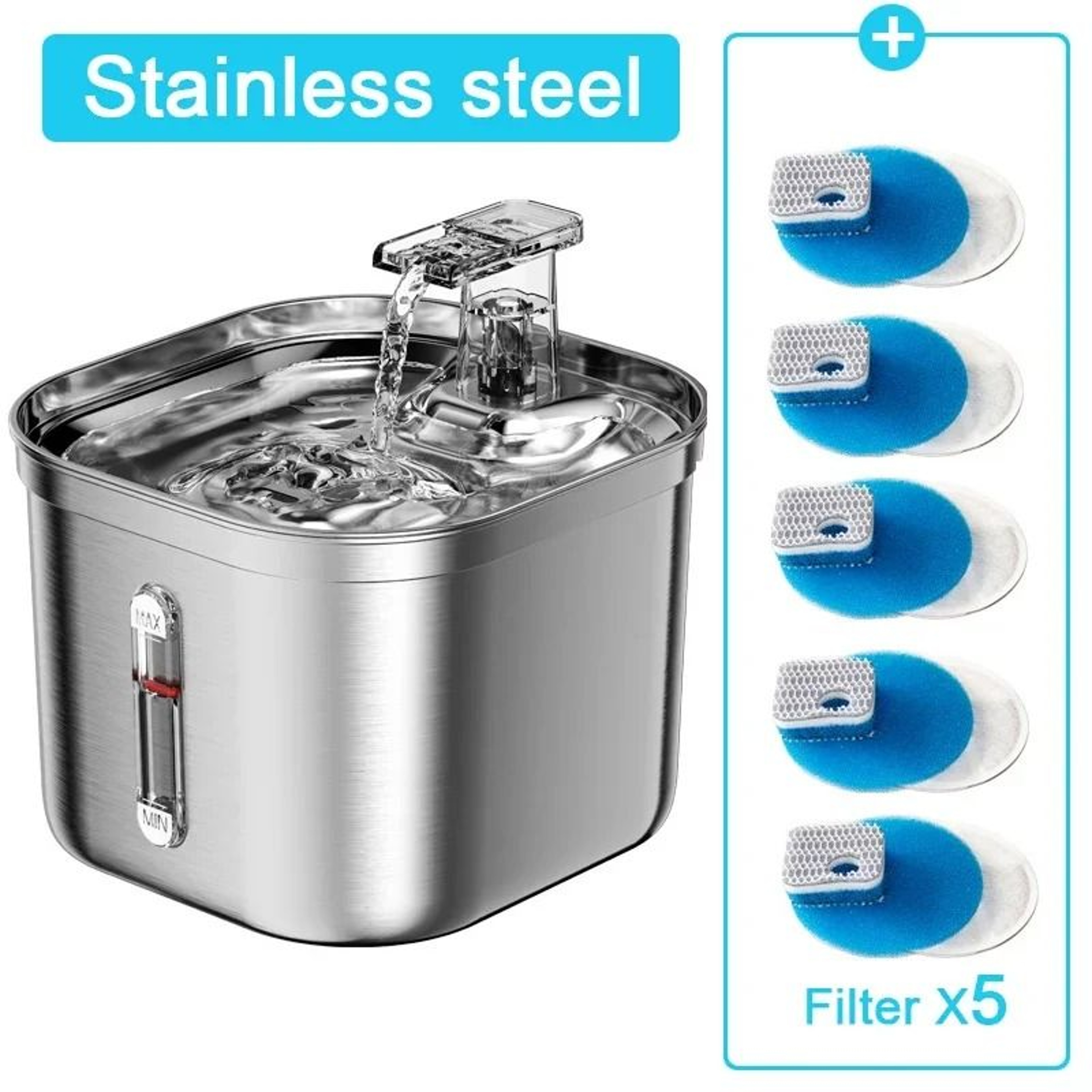 Stainless Steel Smart Filtered Water Fountain 7