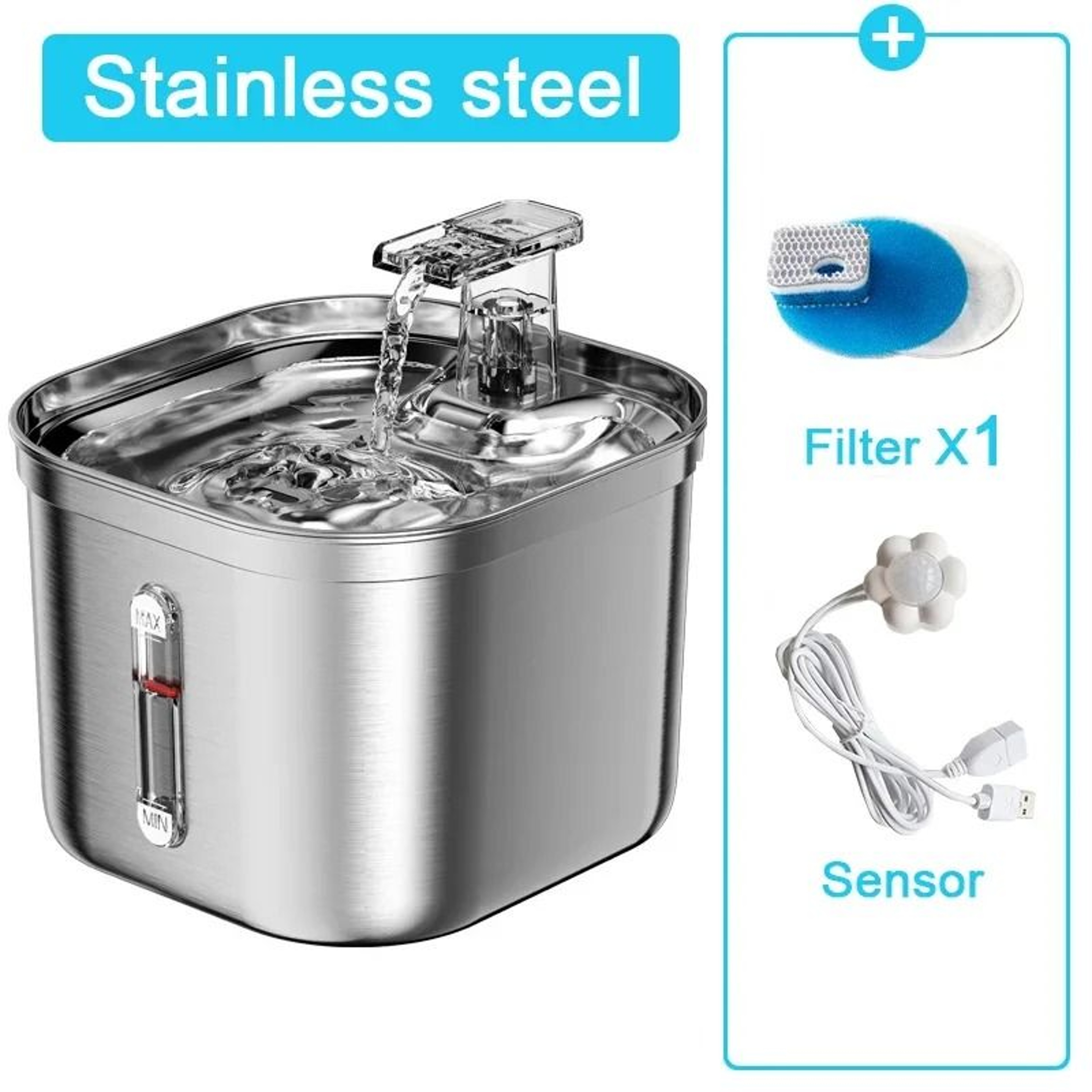 Stainless Steel Smart Filtered Water Fountain 8
