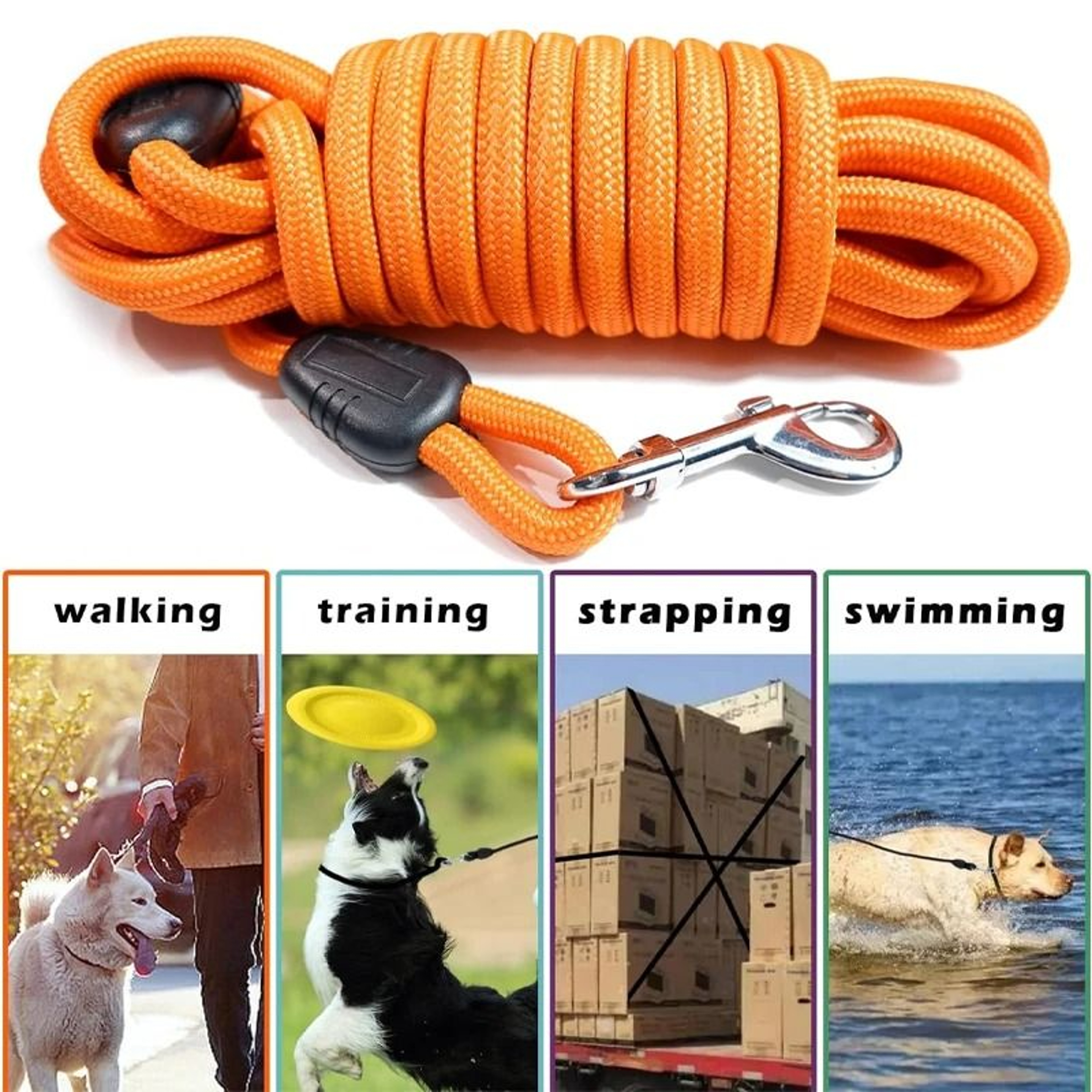 HeavyDuty Nylon Recall  Agility Training Leash 5