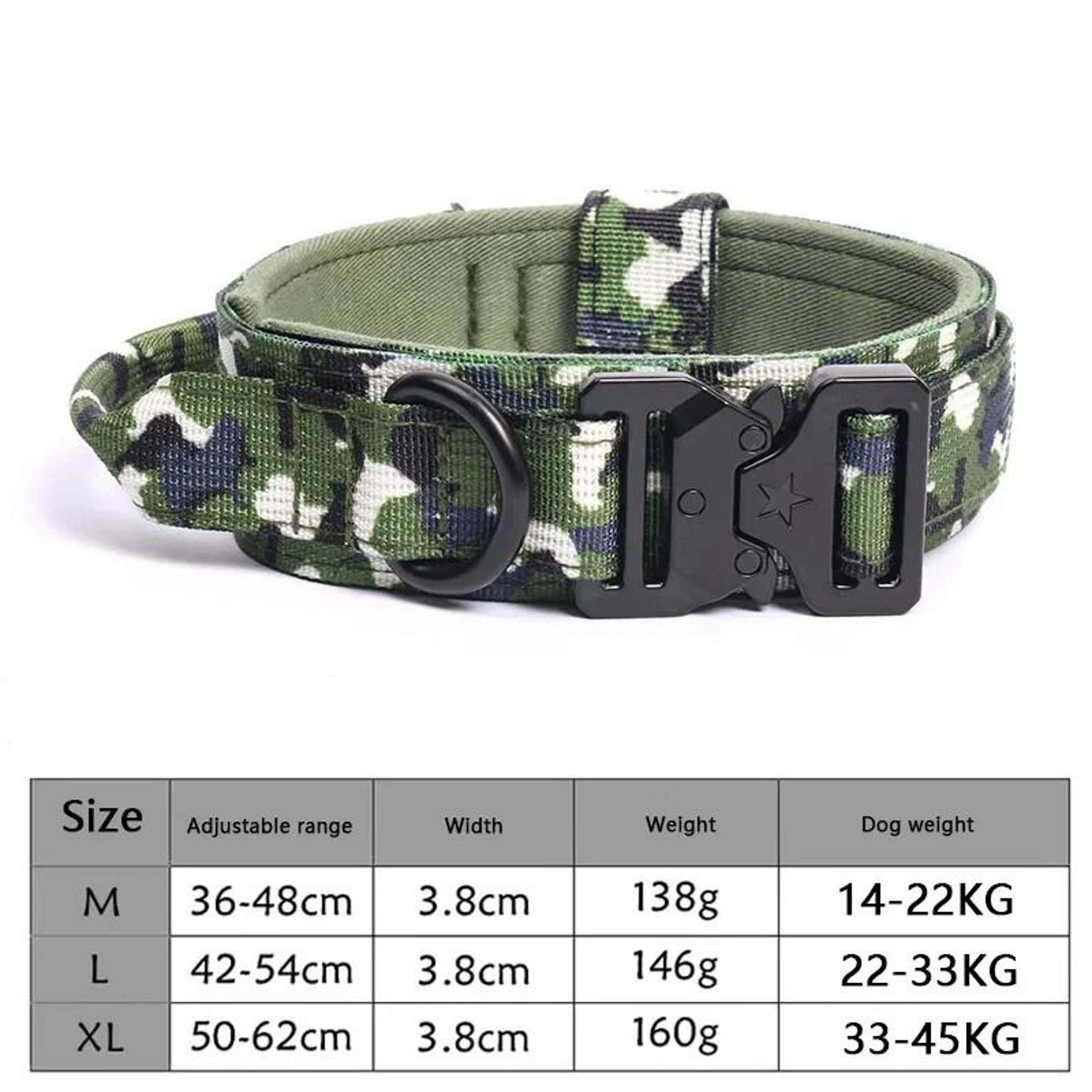 HeavyDuty Tactical Collar  Bungee Leash Set 11