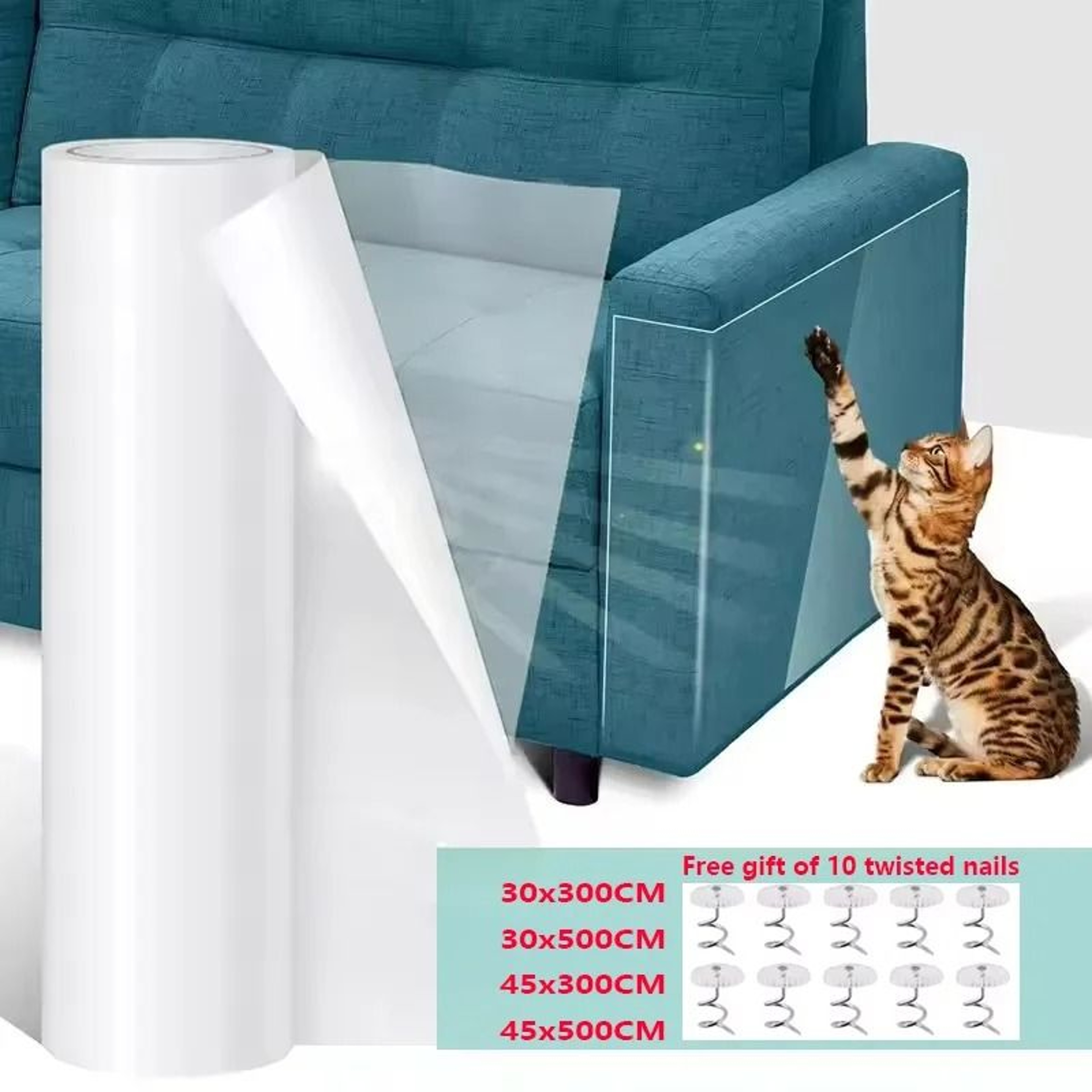 Invisible Shield Cat Scratch Deterrent Tape 0