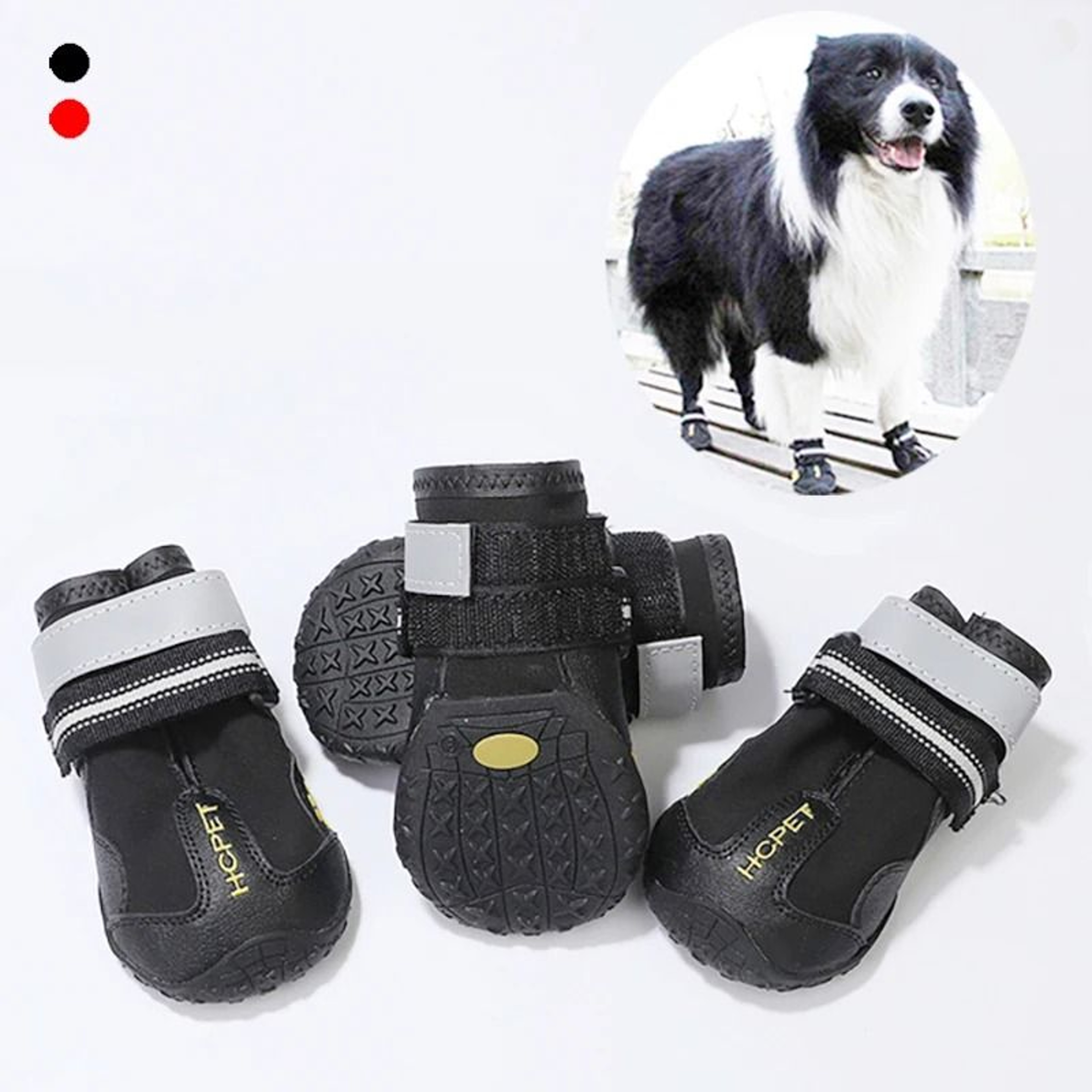 AllTerrain Waterproof Reflective Dog Boots 1
