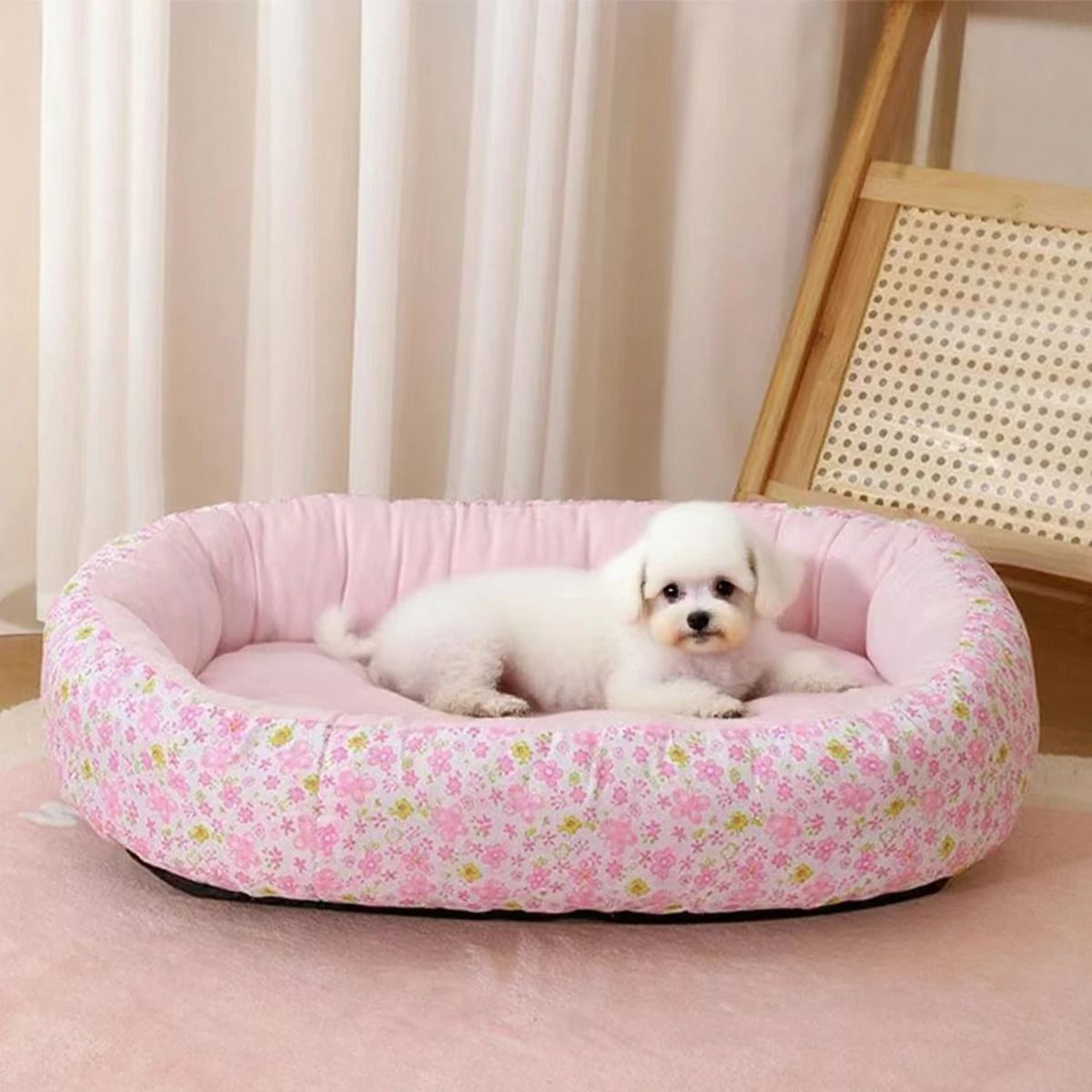 Floral Serenity AllSeason Pet Lounger 1