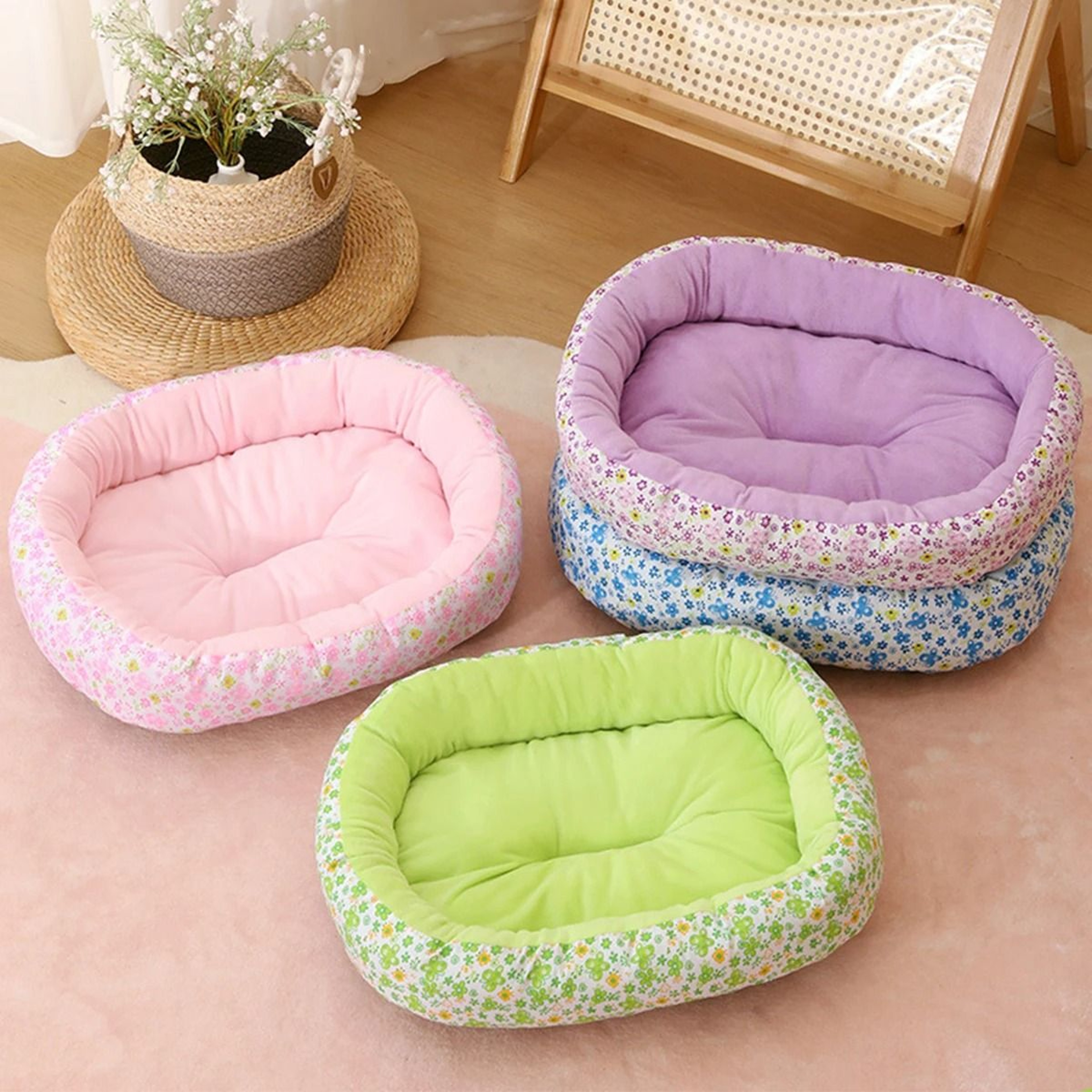 Floral Serenity AllSeason Pet Lounger 4