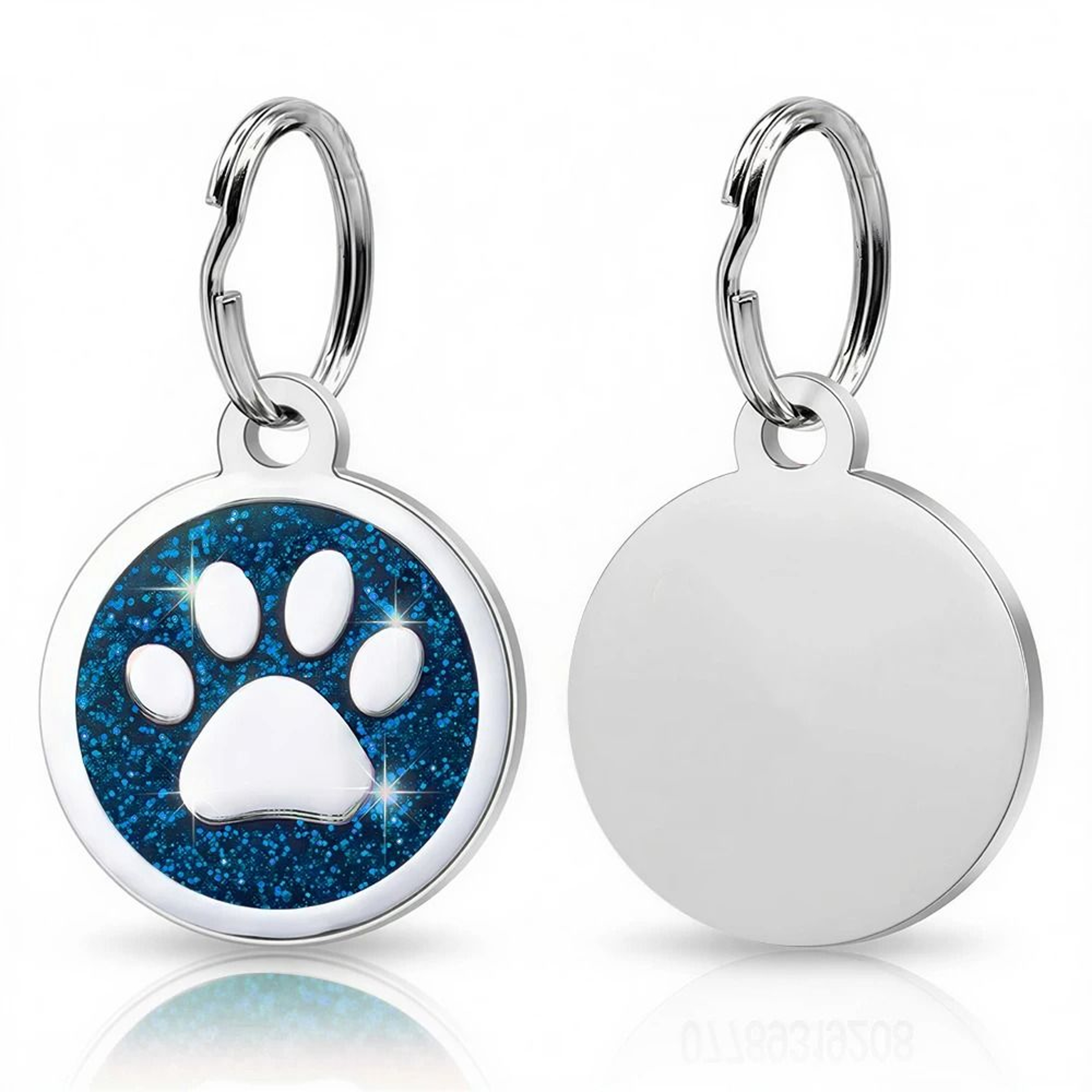 SparkleGuard Personalized Glitter Pet ID Tag 7