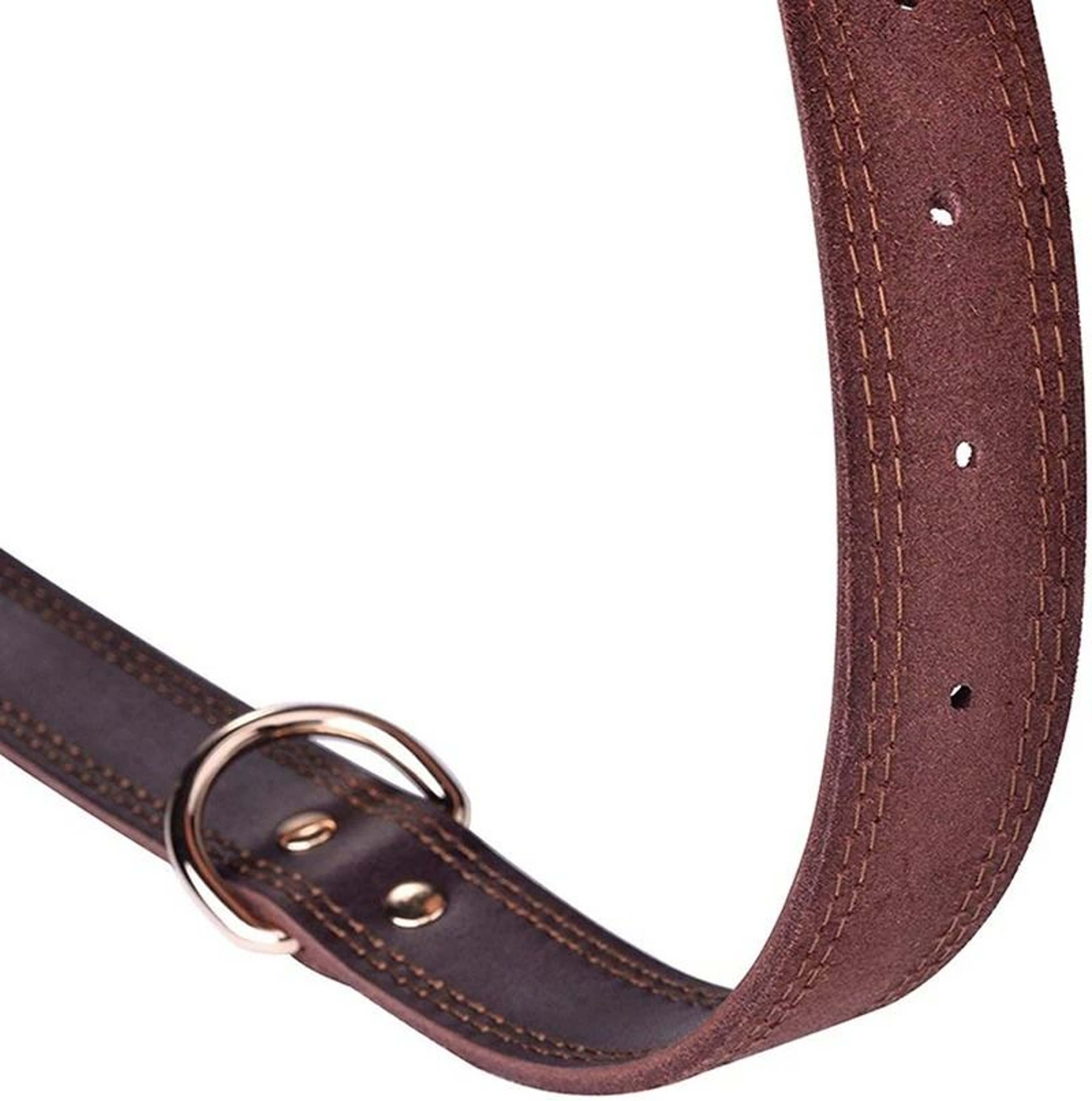 Benepaw Heritage HeavyDuty Leather Collar 4
