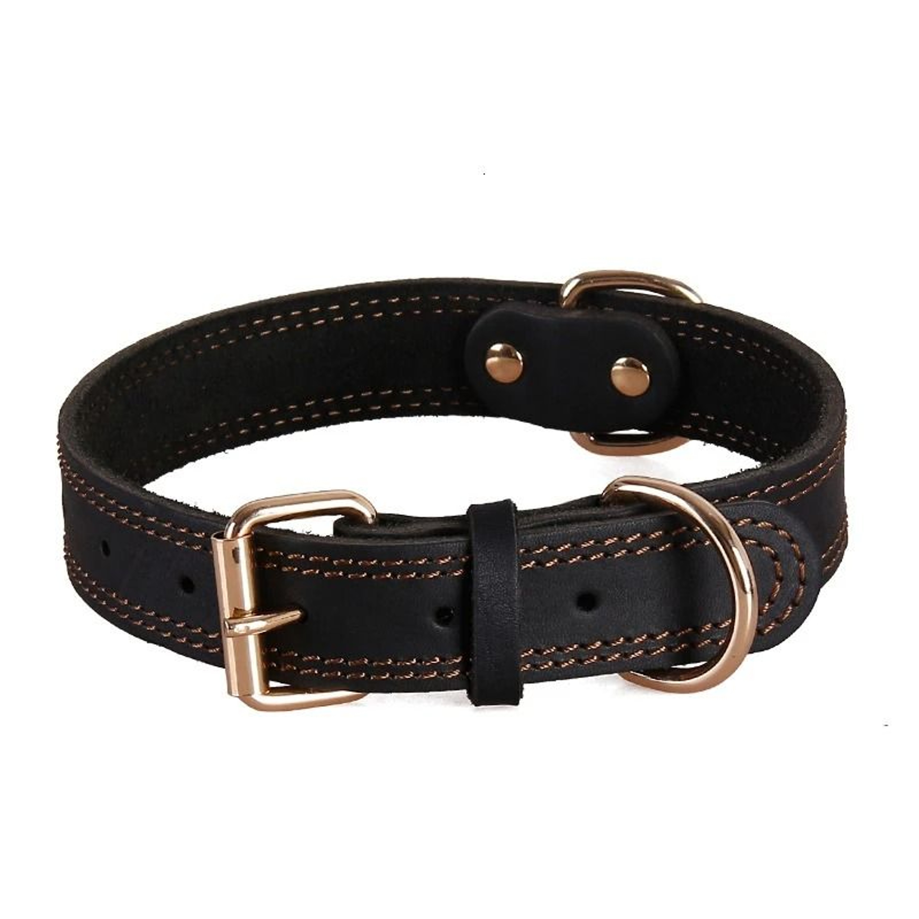 Benepaw Heritage HeavyDuty Leather Collar 7
