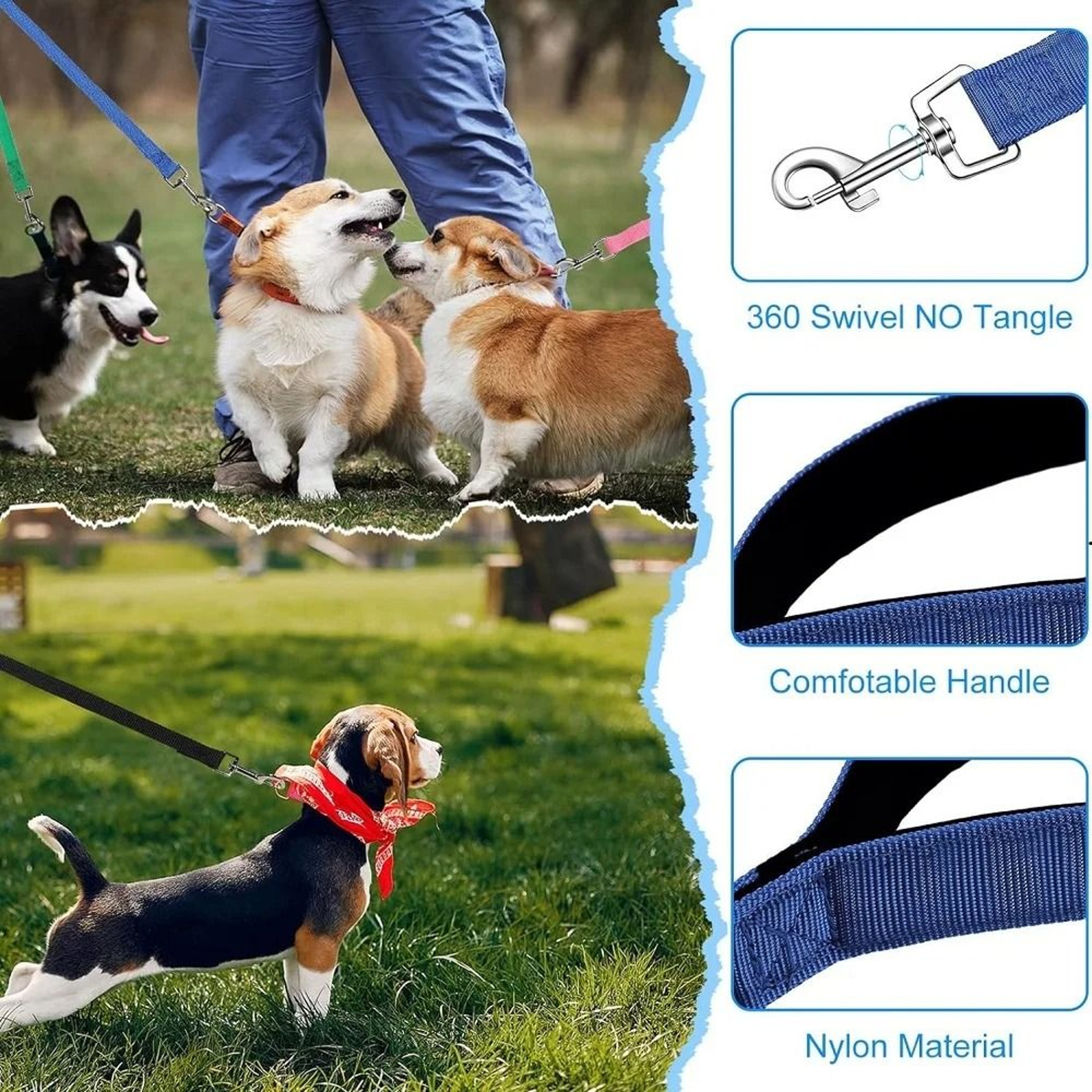 VistaTrack Extended Nylon Training Leash 1