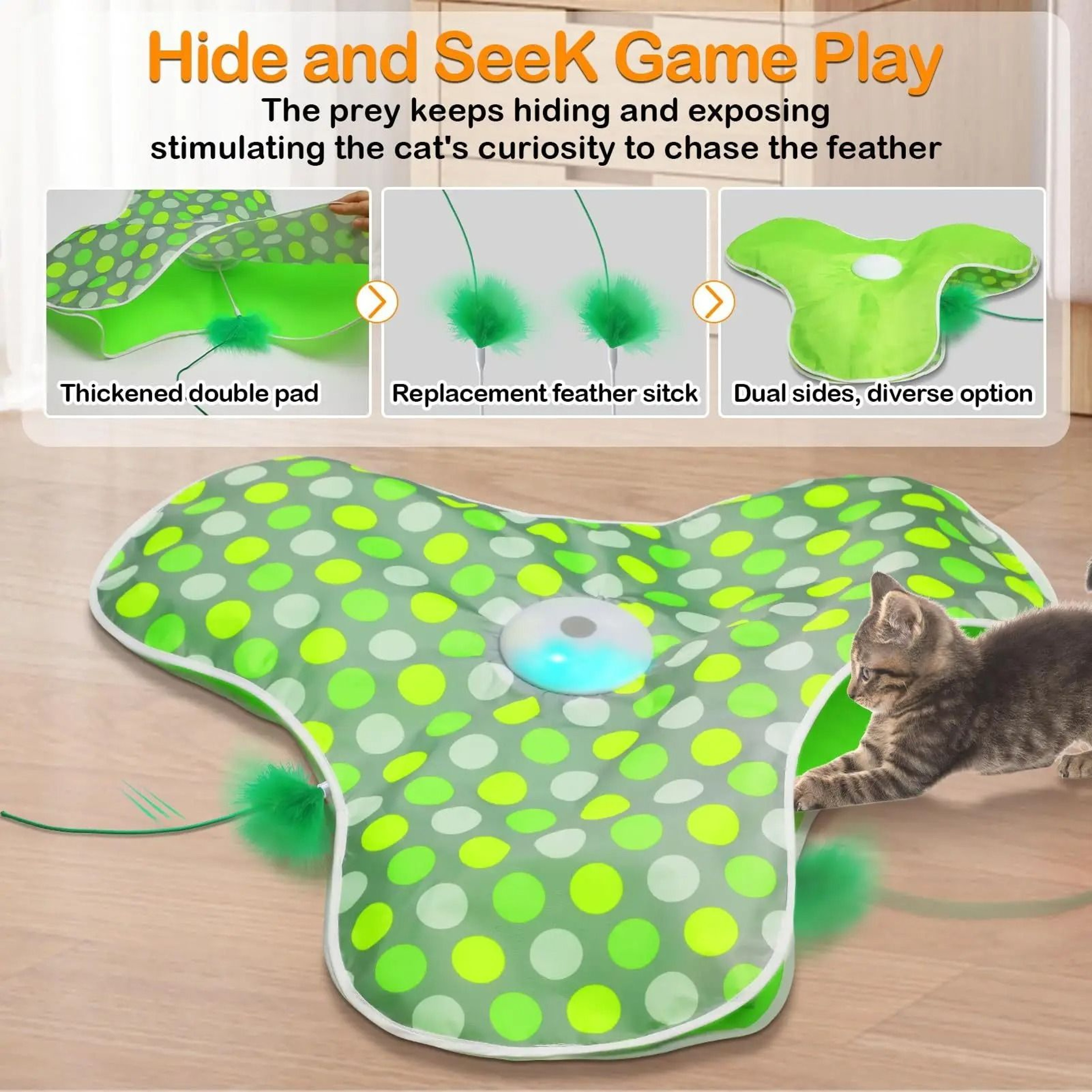 PounceMaster Smart Hide  Seek Interactive Toy 4