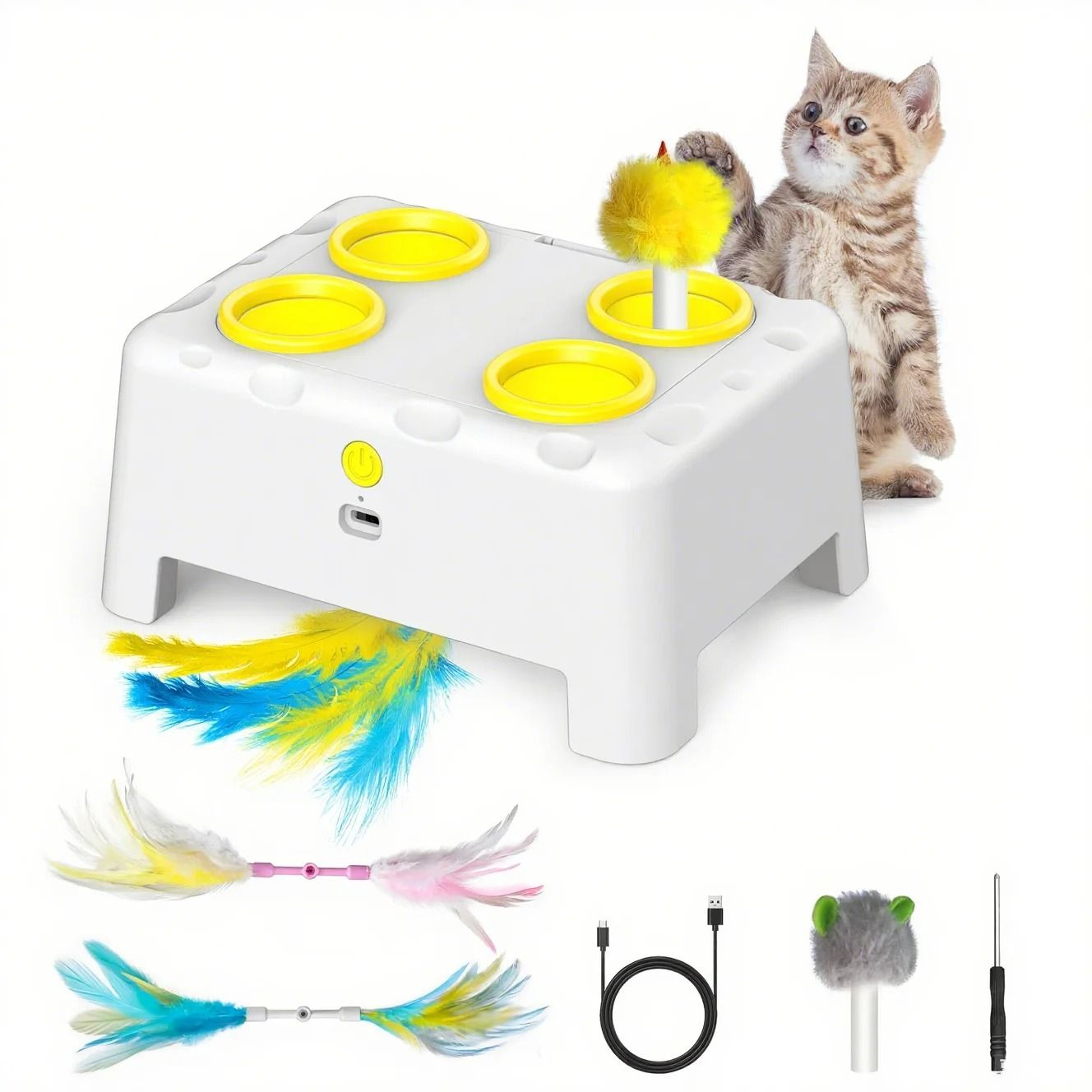 PouncePro Smart WhackAMole Interactive Toy 0