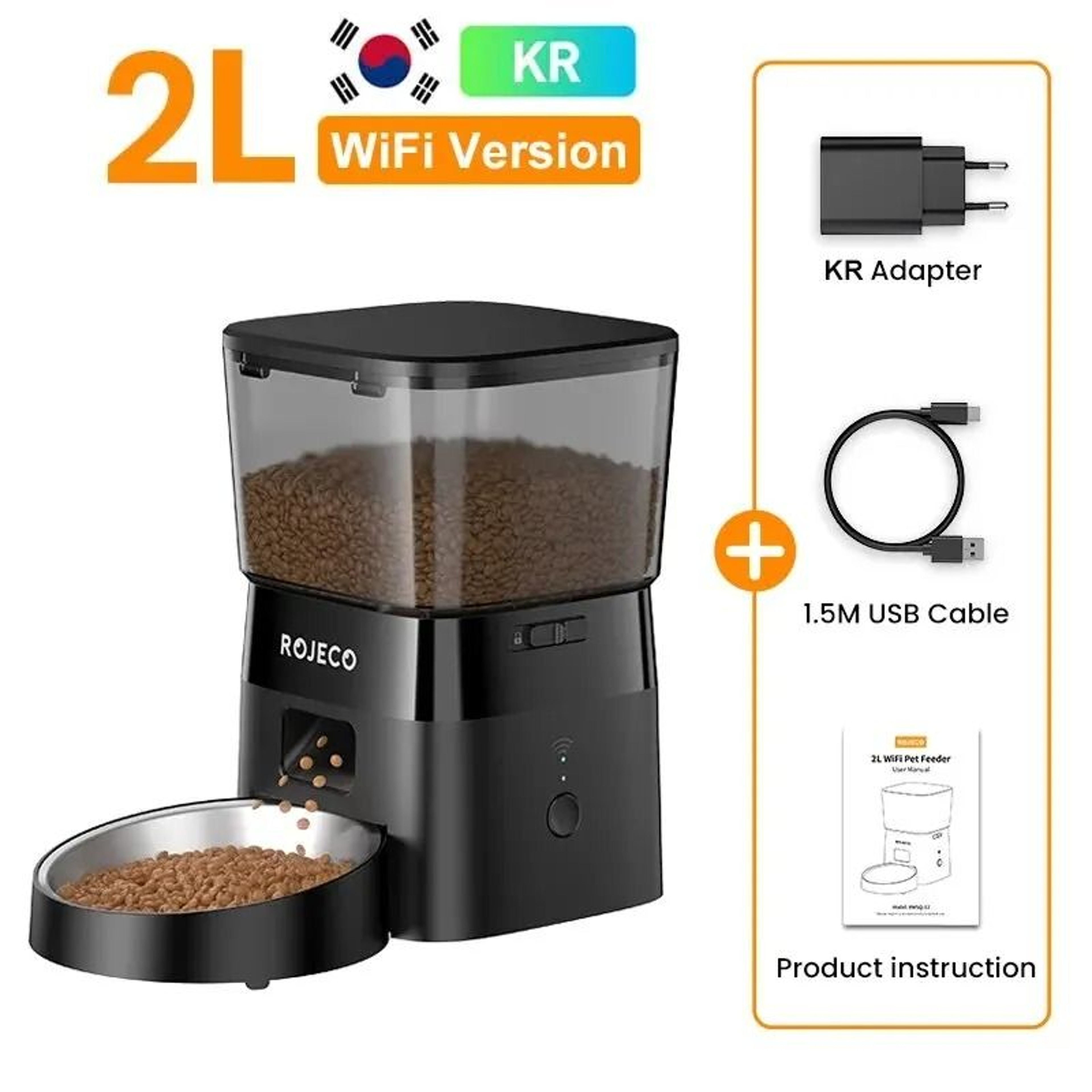 ROJECO SmartCompact WiFi Automatic Feeder 2L 10