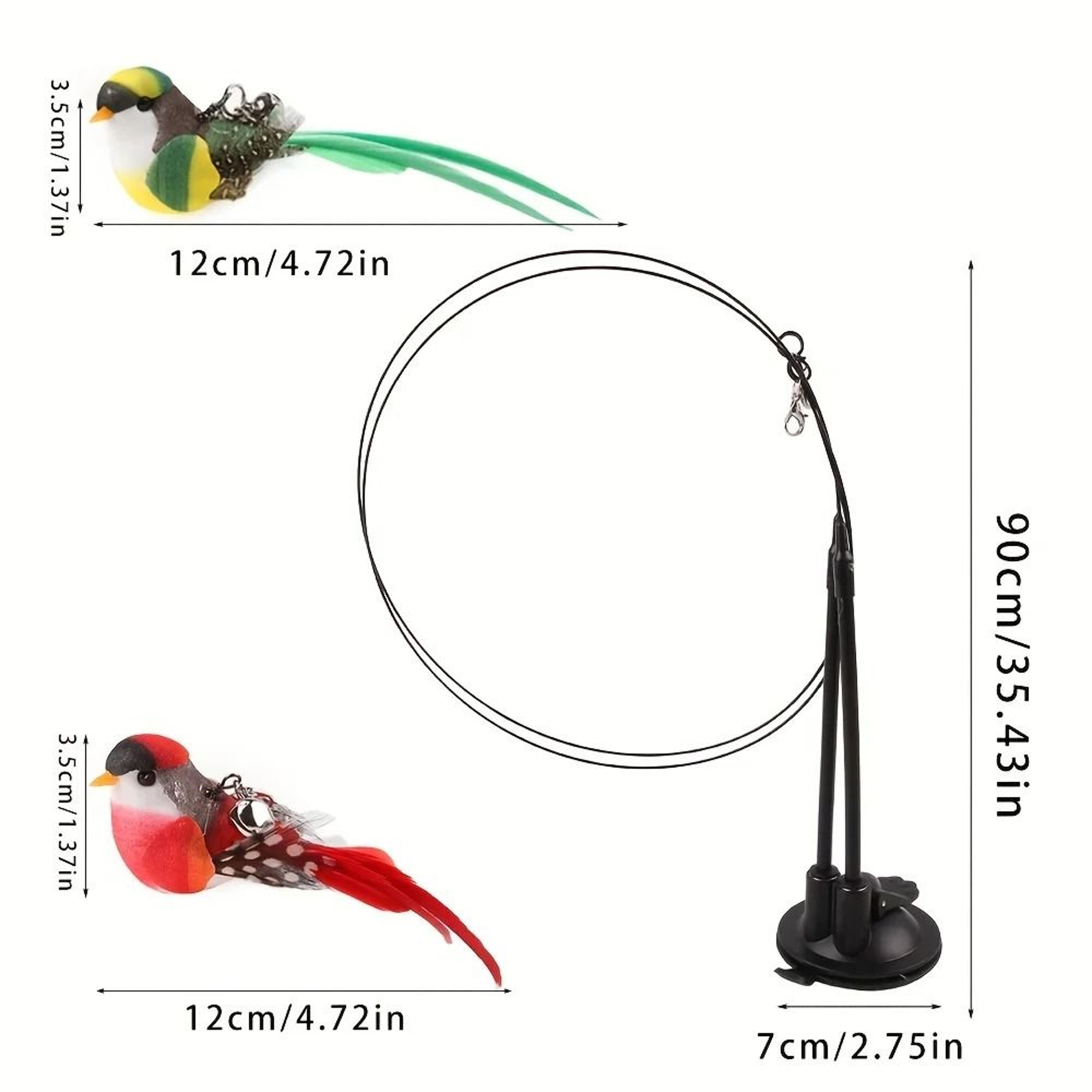 AeroGlide DualPole Bird Simulation Set 1