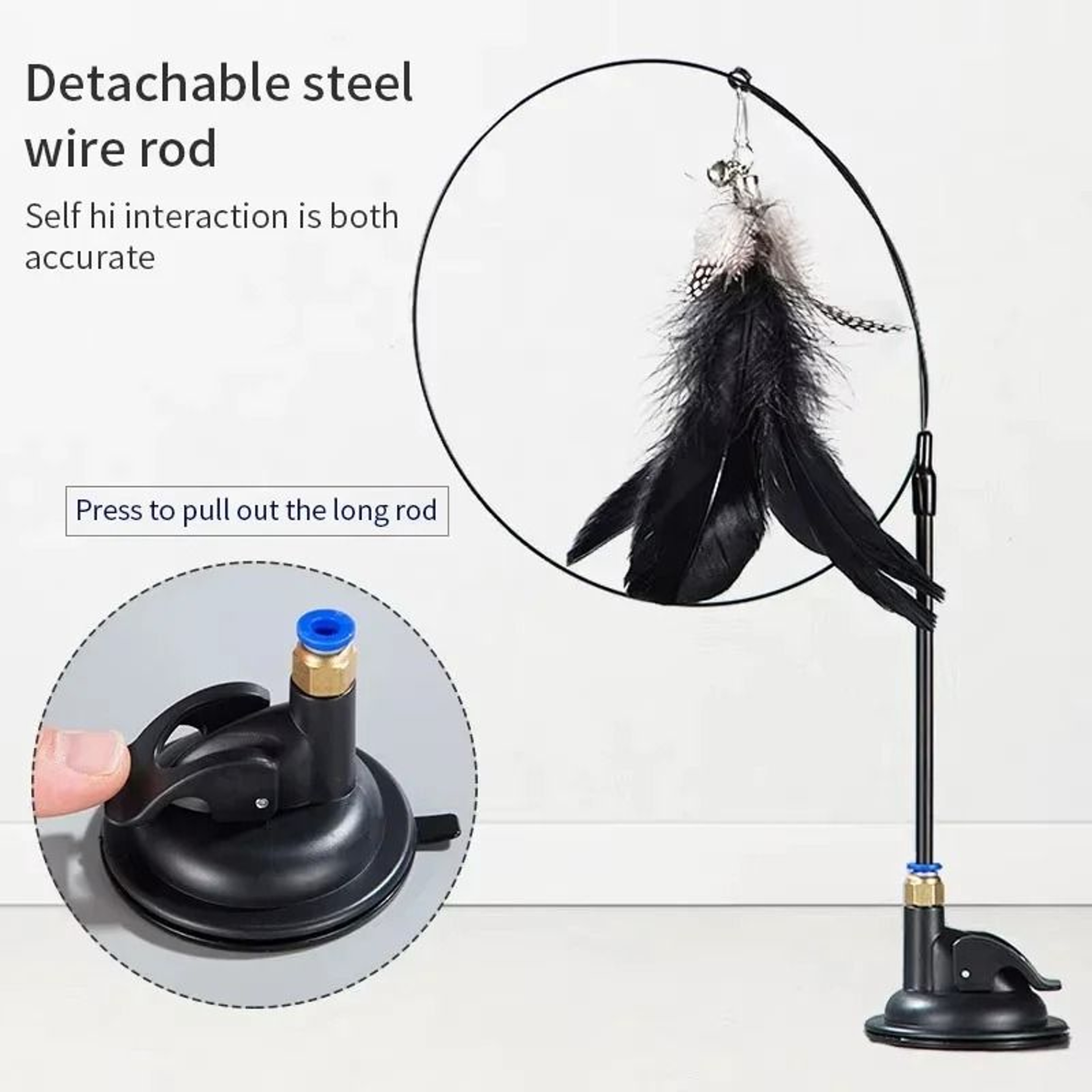 HandsFree Suction Cup Cat Wand 2