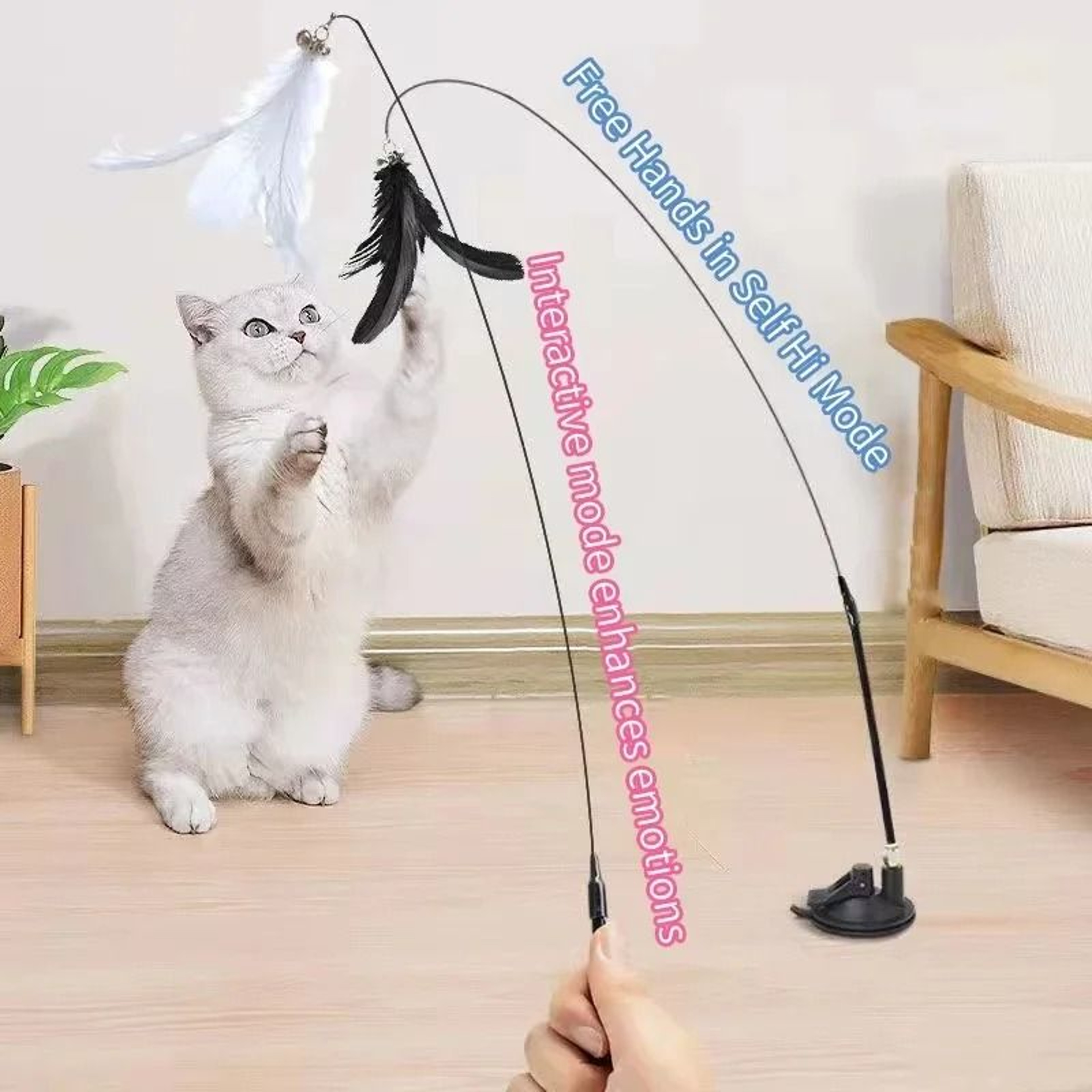 HandsFree Suction Cup Cat Wand 5