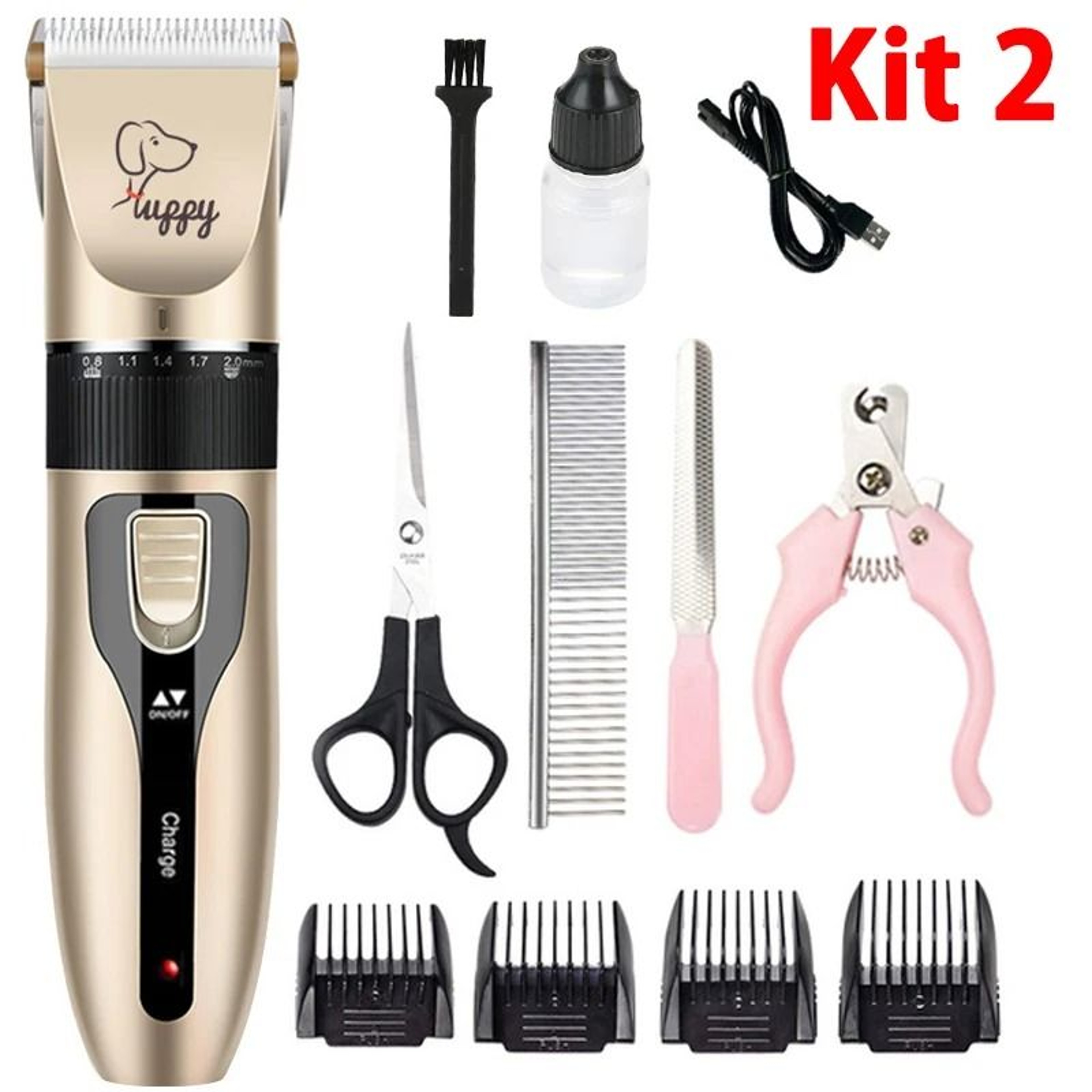 Professional Electric Pet Grooming Kit 6