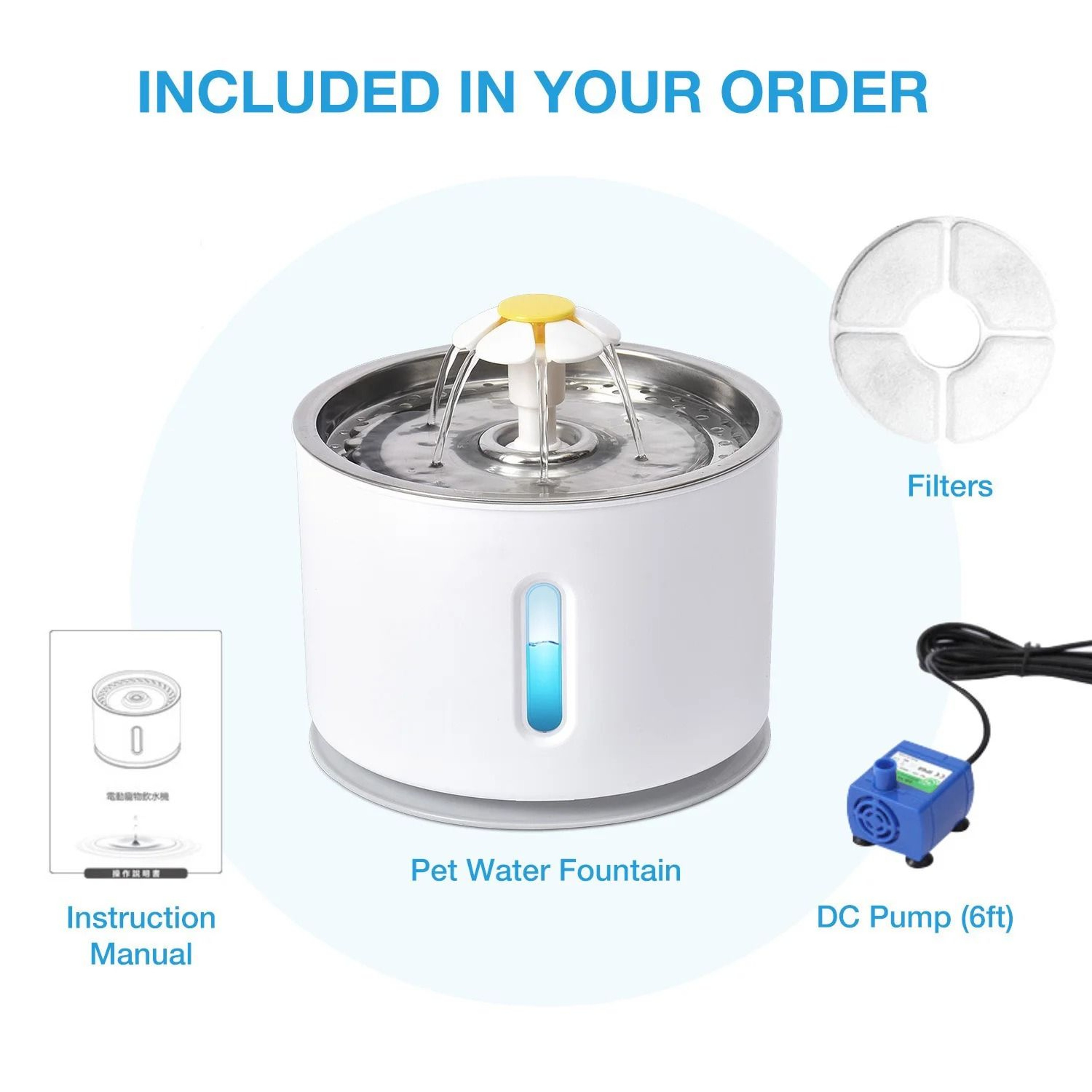 LED Smart Pet Water Dispenser 4