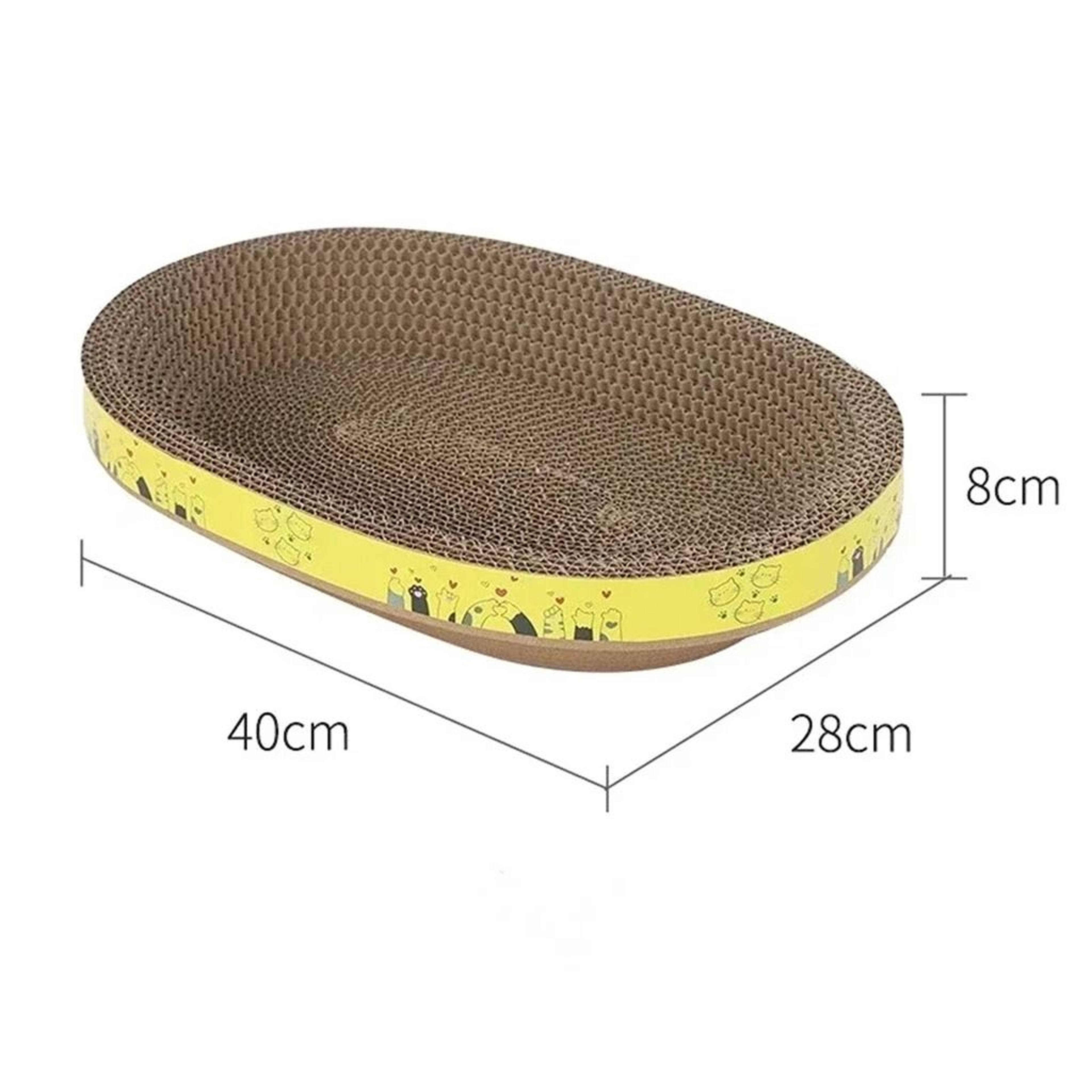 Oval Corrugated Cat Nest  Scratcher 6