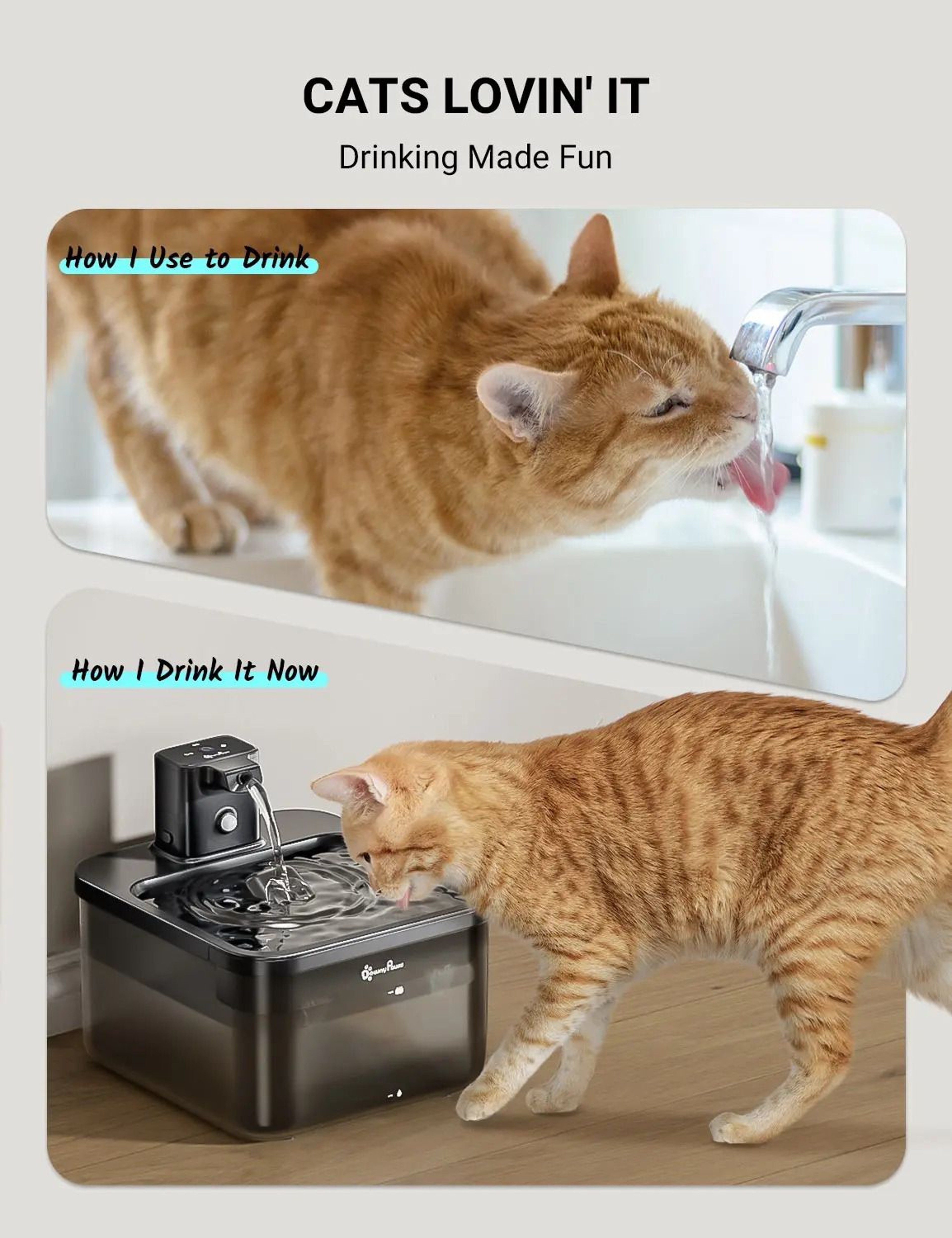 DownyPaws 25L Wireless MotionSensor Pet Fountain 4